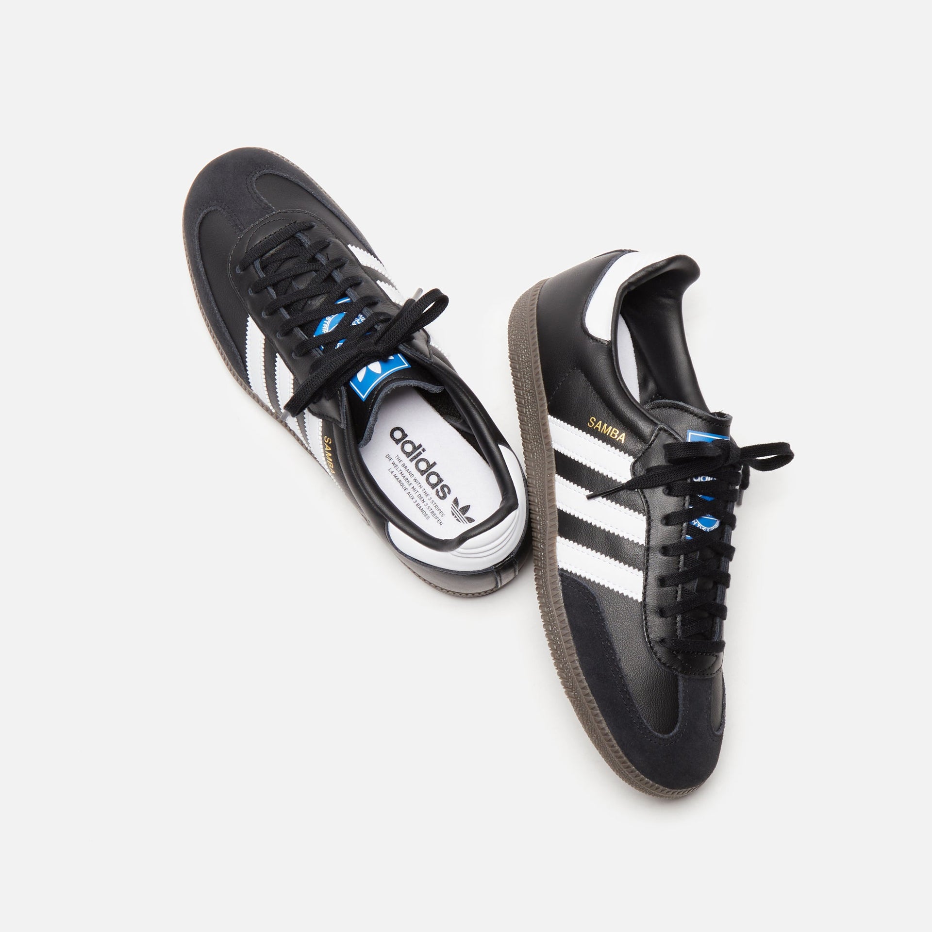 adidas Grade School Samba OG - Core Black / White / Gum