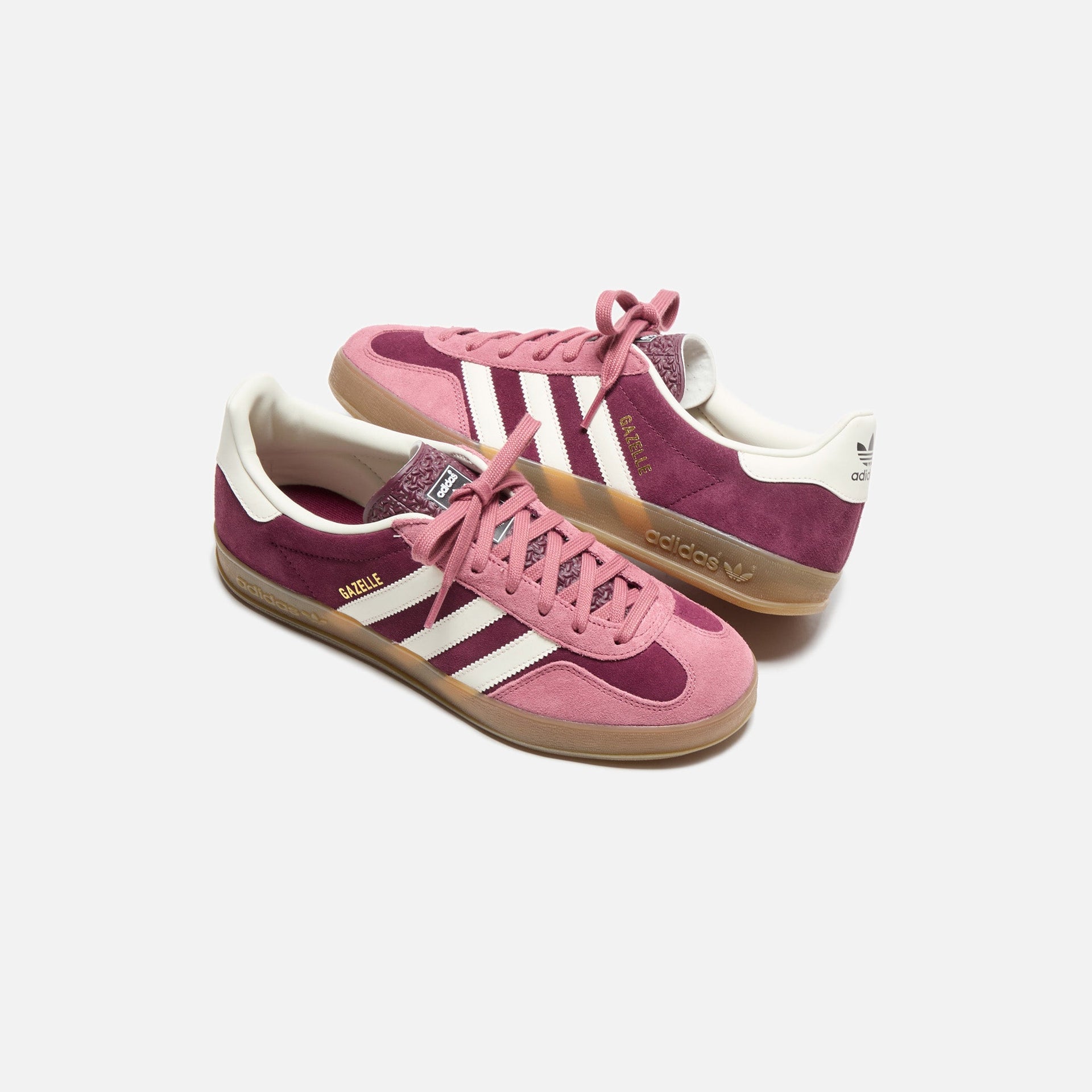 adidas Gazelle Indoor - Maroon / Cloud White / Preloved Crimson