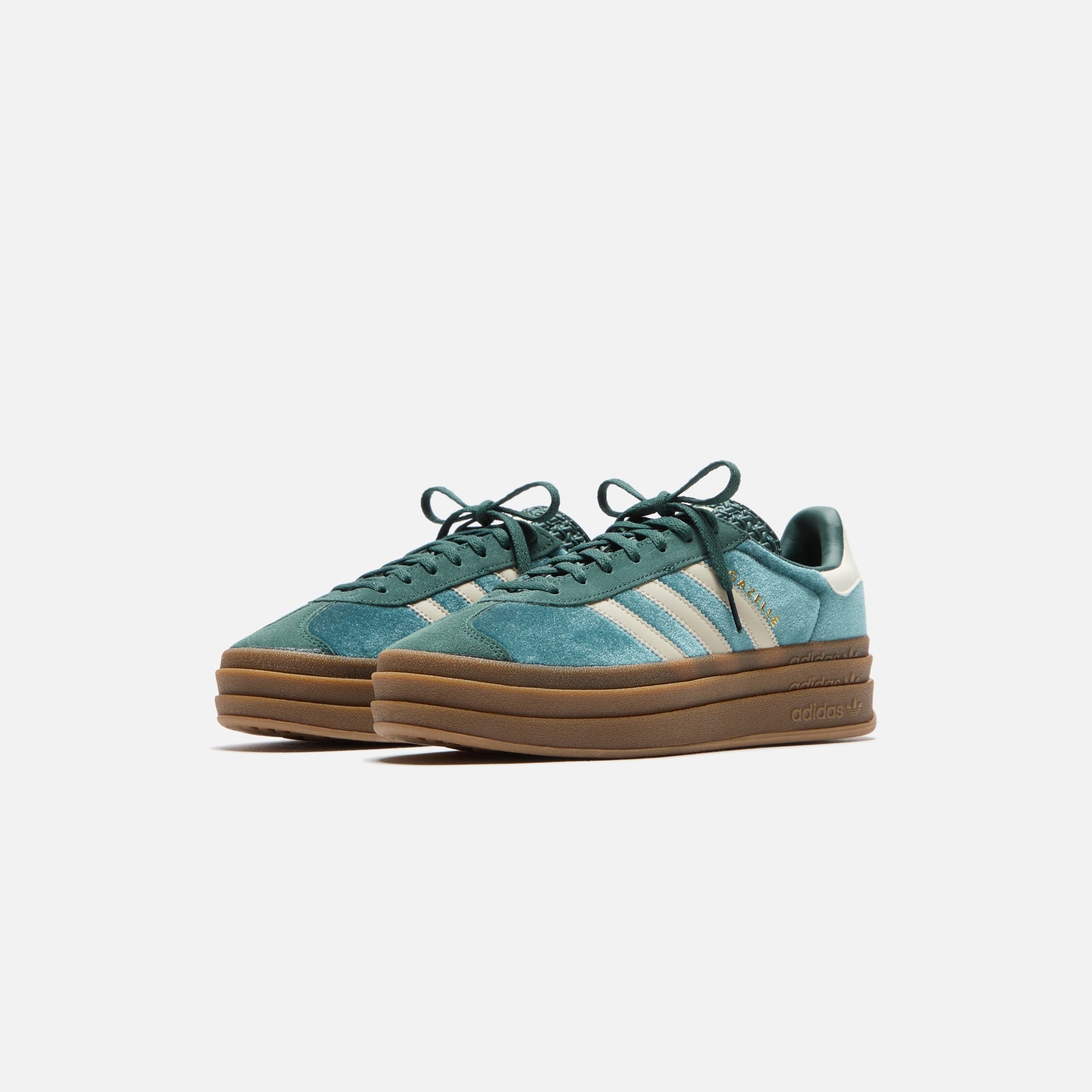 adidas WMNS Gazelle Bold - Mineral Green / Putty Grey / Mineral Green Kith Europe adidas WMNS Gazelle Bold - Mineral Green / Putty Grey / Mineral Green Kith Europe