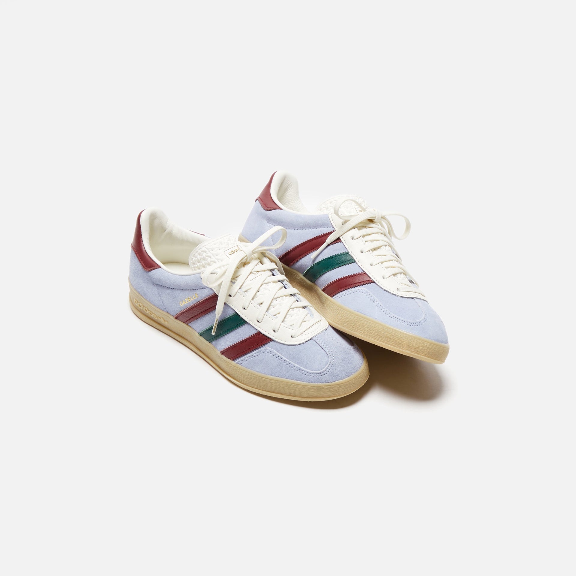 adidas Gazelle Indoor - Blue Dawn / Collegiate Burgundy / Collegiate G Kith Europe adidas Gazelle Indoor - Blue Dawn / Collegiate Burgundy / Collegiate G Kith Europe