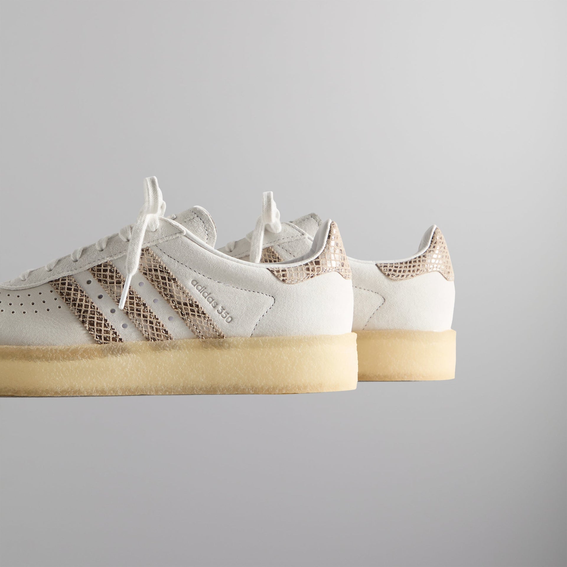 The 8th St AS350 by Ronnie Fieg for adidas Originals & Clarks Originals - Crystal White / Brown