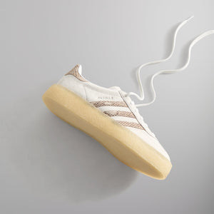 The 8th St Gazelle Indoor by Ronnie Fieg for adidas Originals & Clarks Originals - Crystal White / Brown