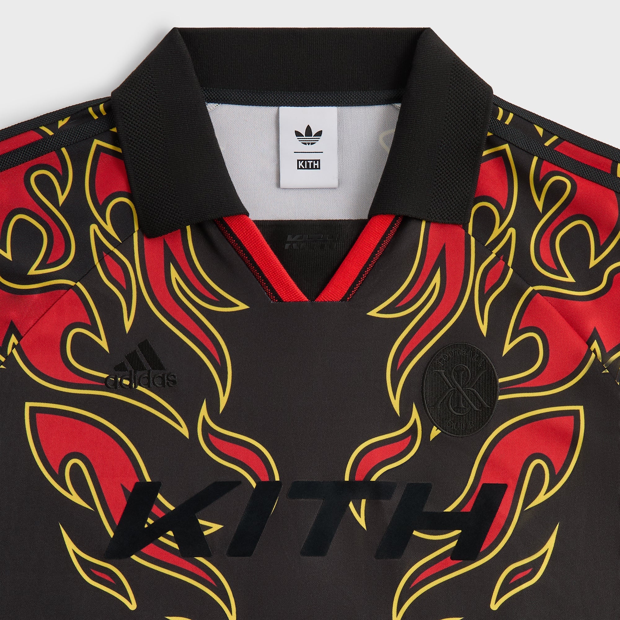 Kith for adidas Football Flame Soccer Jersey - Black – Kith Europe
