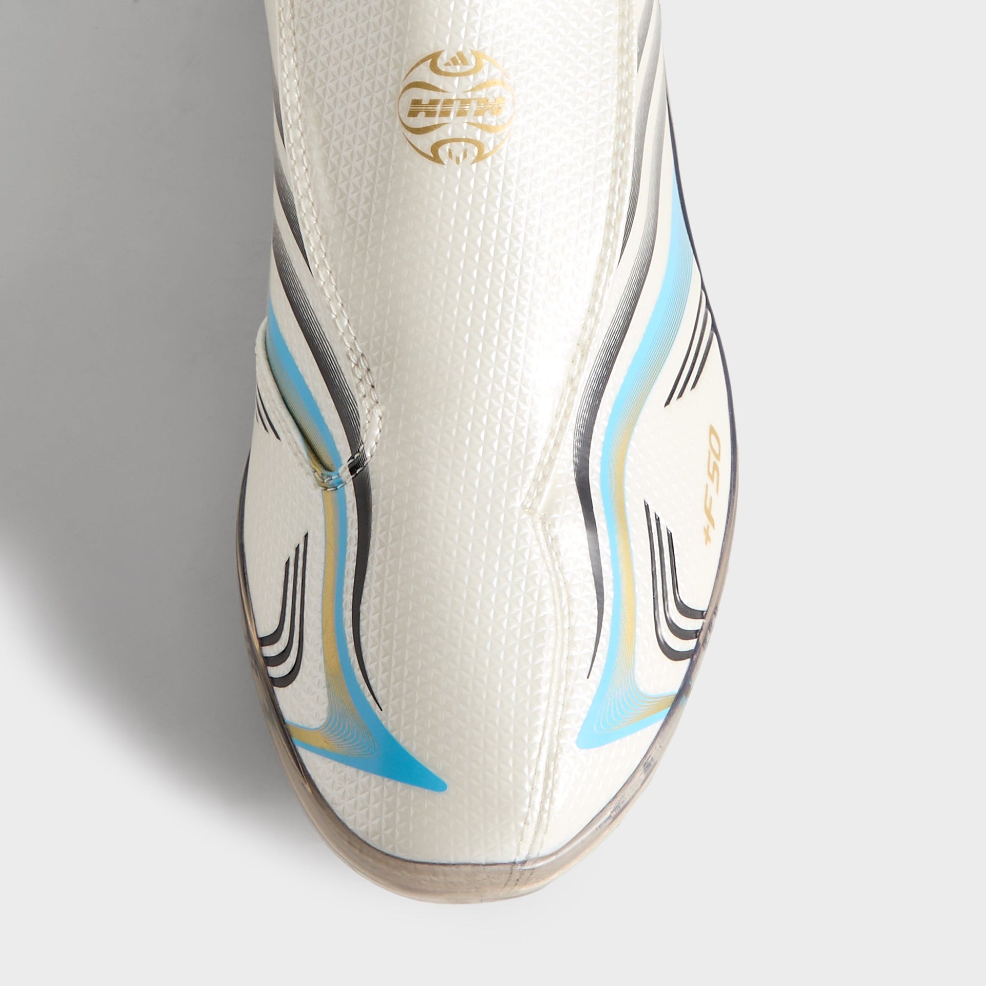 Kith & Messi for adidas Football F50 Inframe - Off White / Clear Blue / Metallic Gold