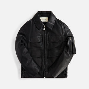 1017 Alyx 9SM Leather Police Jacket - Black