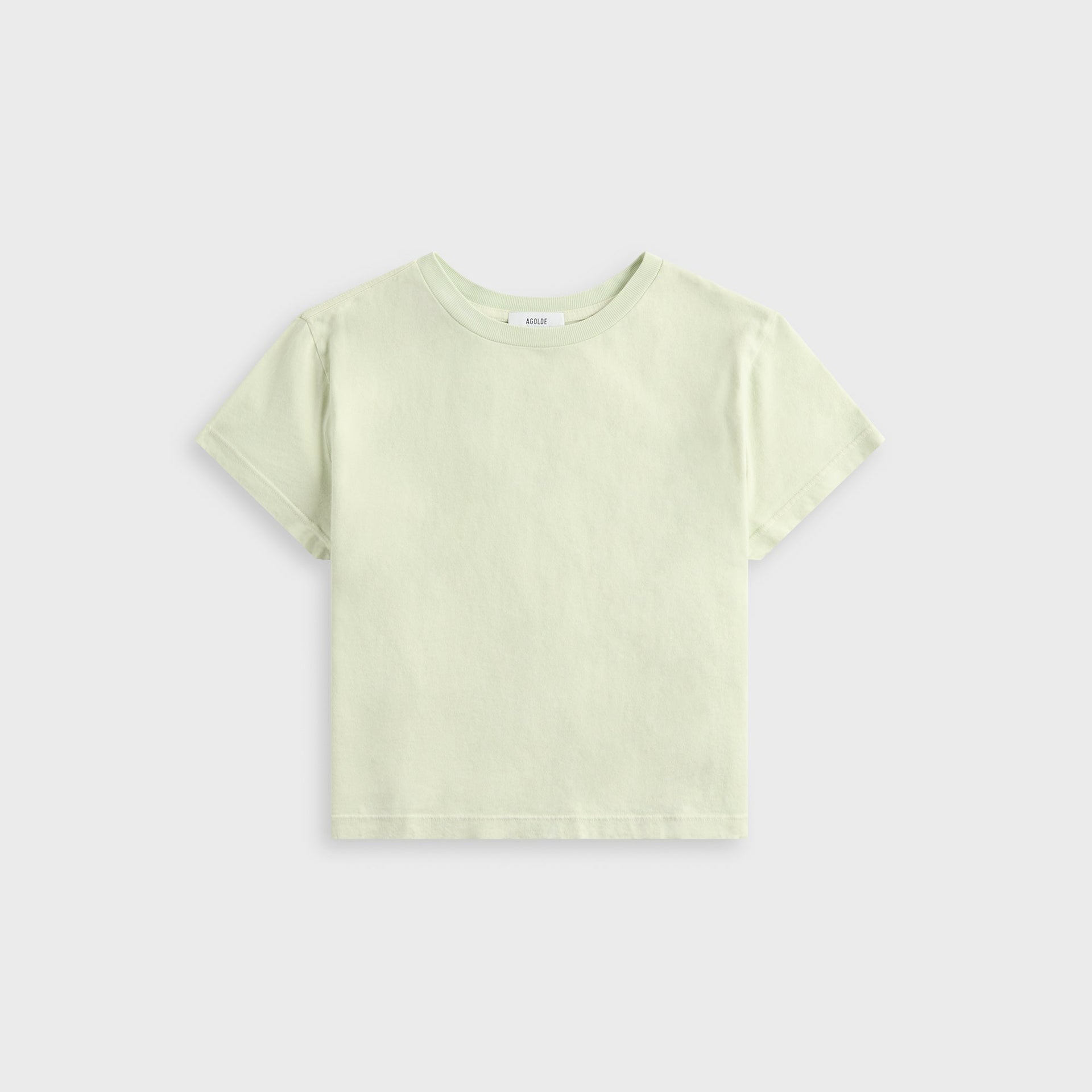 Agolde Adine Shrunken Tee - Mint Cream
