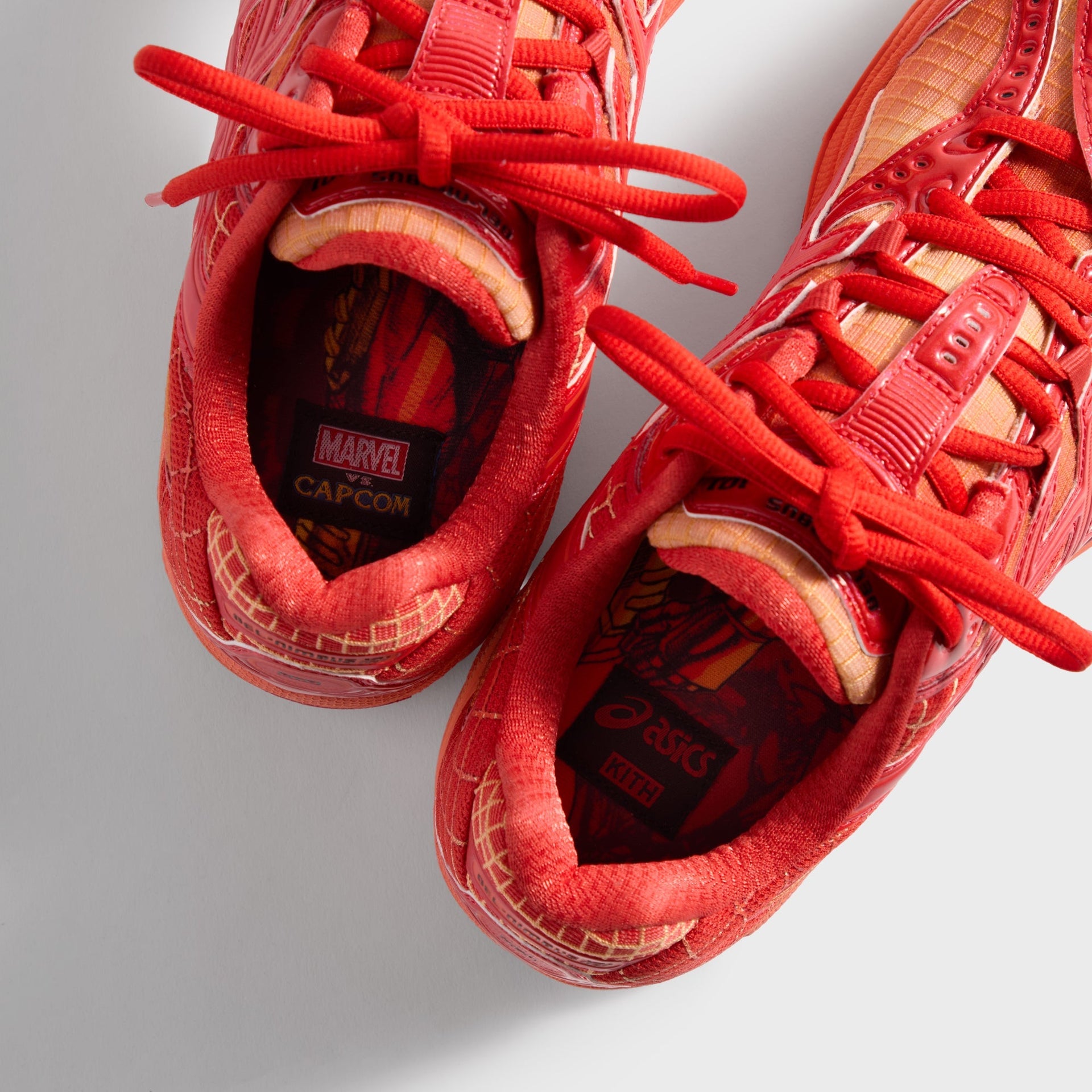 Marvel vs. Capcom | Kith for ASICS Gel-Nimbus 10.1 Iron Man vs. Mega Man Double Box - Italian Straw / Molten Lava / Mazarine Blue - PH