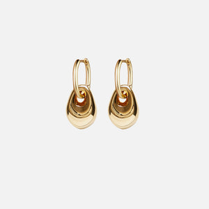 Anni Lu Golden Pebble Earrings Gold Plated - Gold