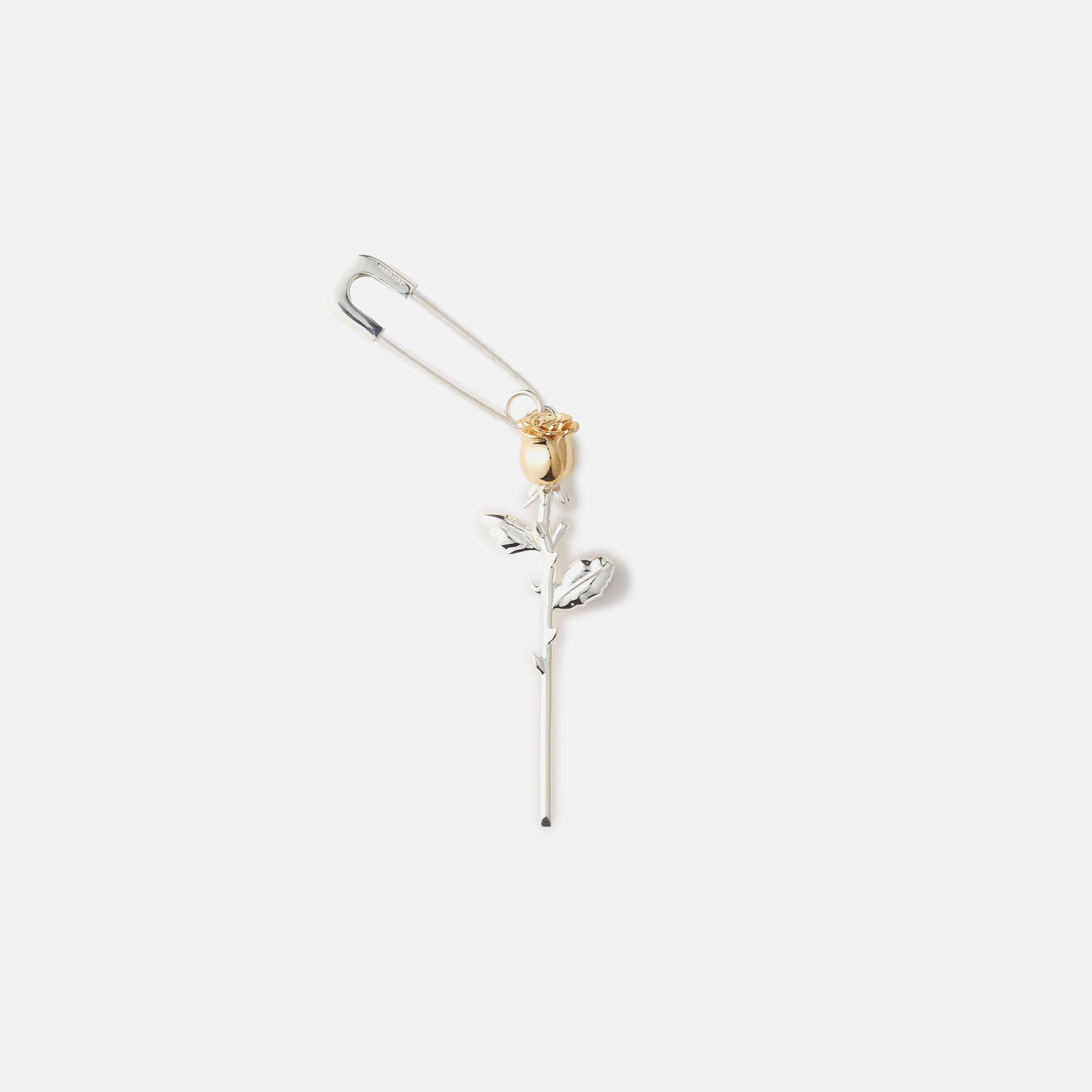 Ambush Rose Charm Earring - Silver