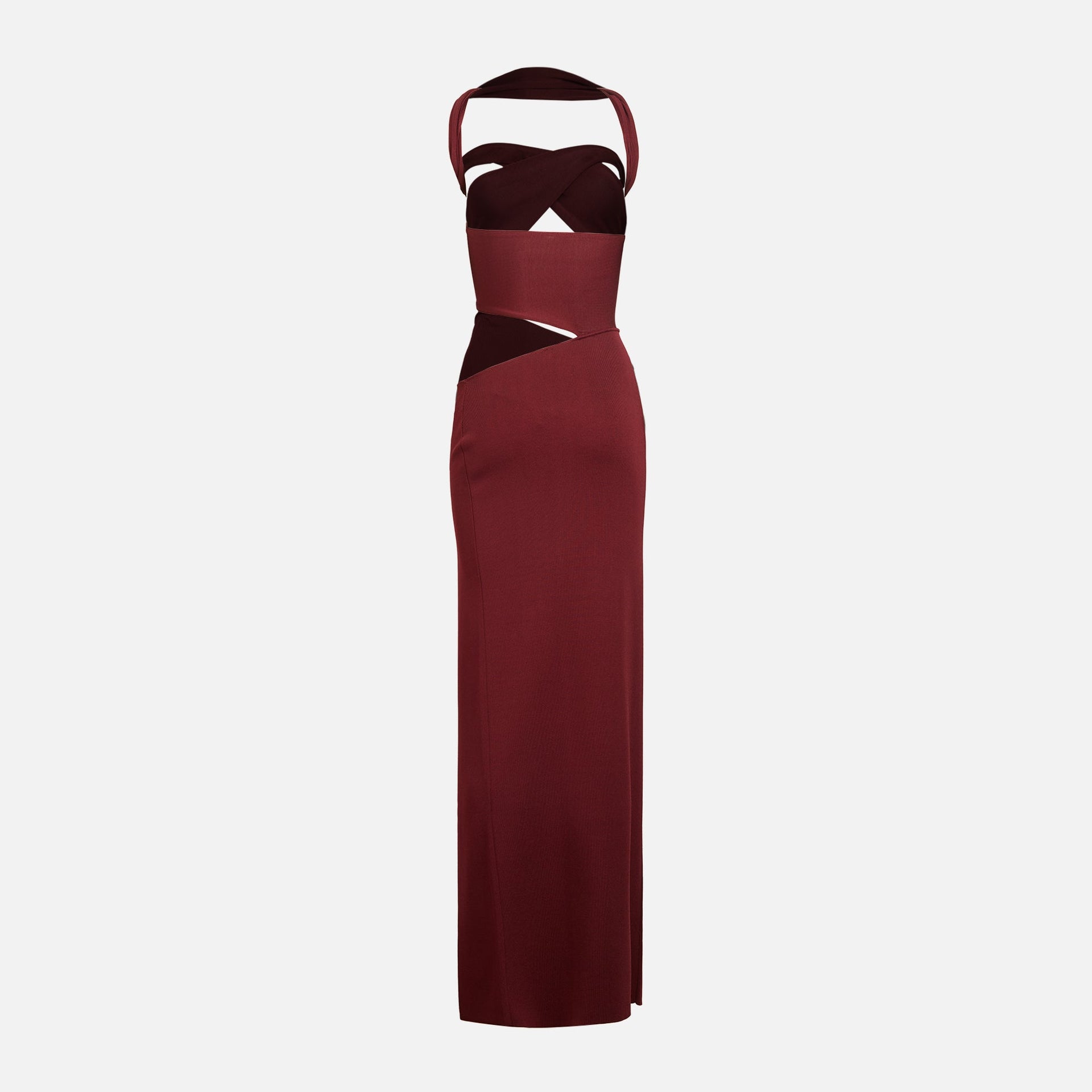 Aya Muse Stero Dress - Burgundy