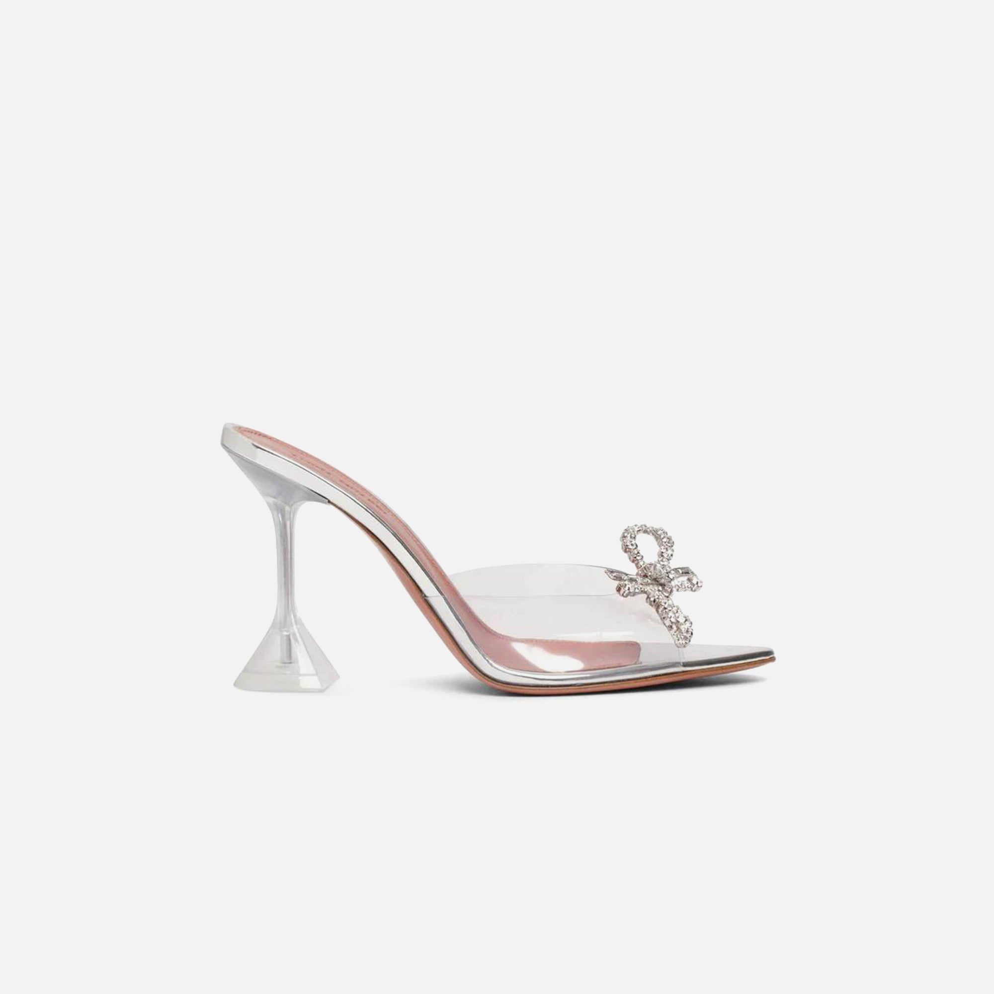 Amina Muaddi Rosie Glass Slipper 95 Plexi Heel PVC Transparent