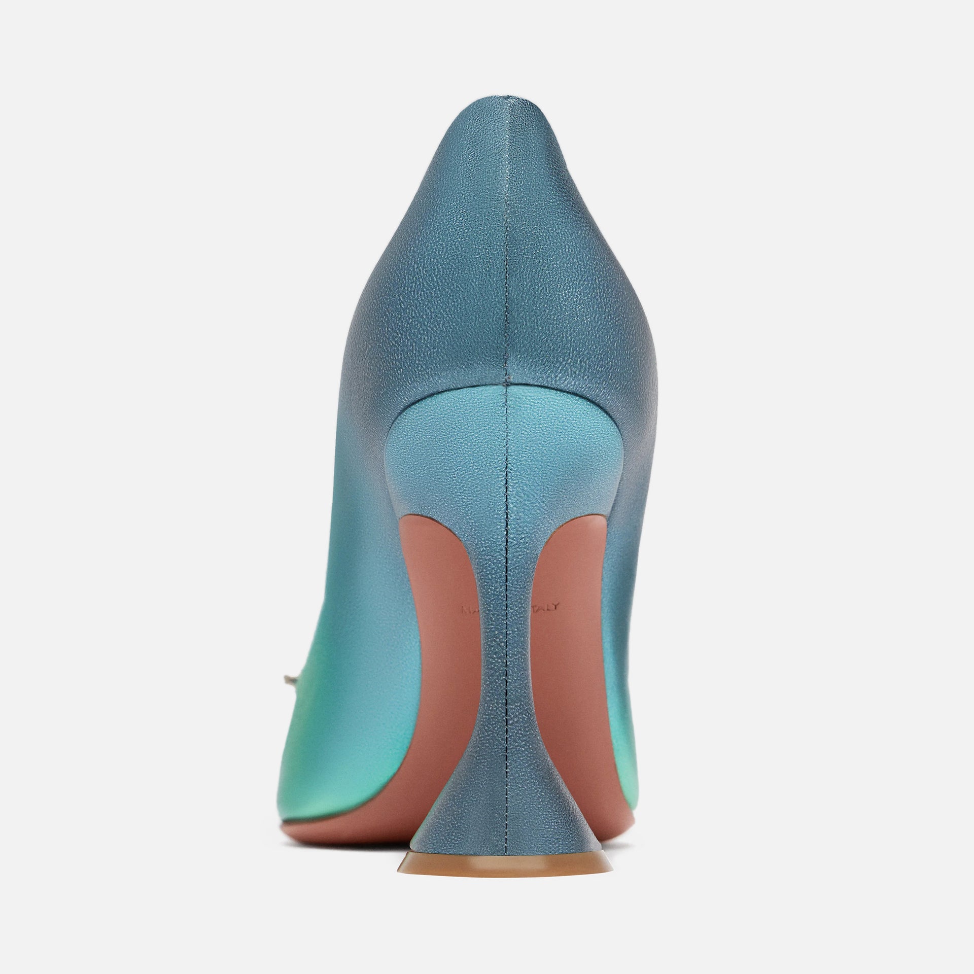 Amina Muaddi Begum Mule - Deep Sea Ombre Metallic Nappa