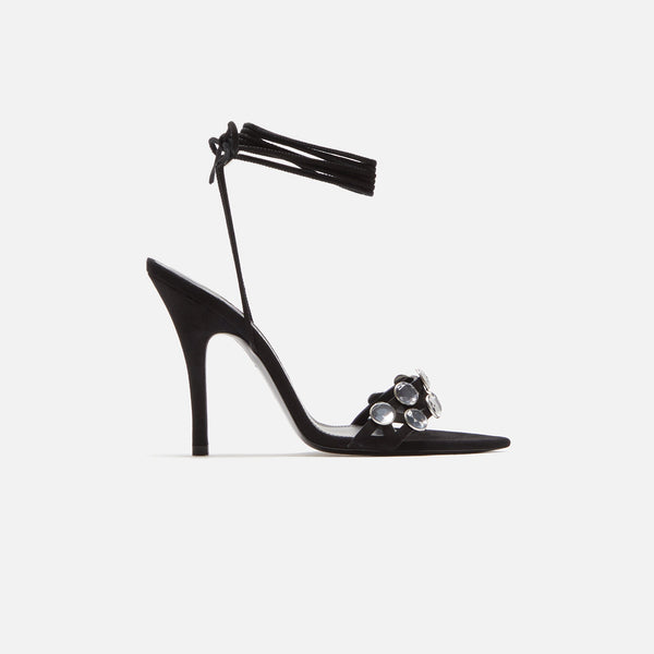 サンダル・ミュール THE ATTICO Black satin Cheope sandals (231WS513V015 123) The Attico Outlet: Cheope sandals in satin - Black | The