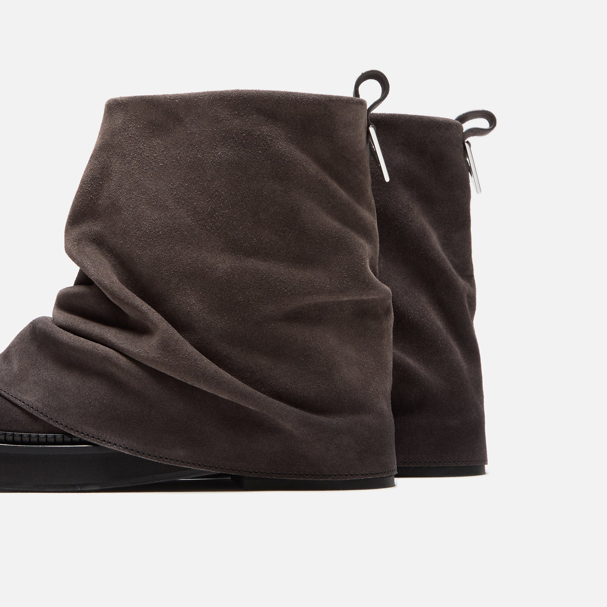 THE ATTICO◆Mini Robin「ミニロビン」コンバットブーツ Mini Robin suede ankle boots in brown - The Attico | Mytheresa