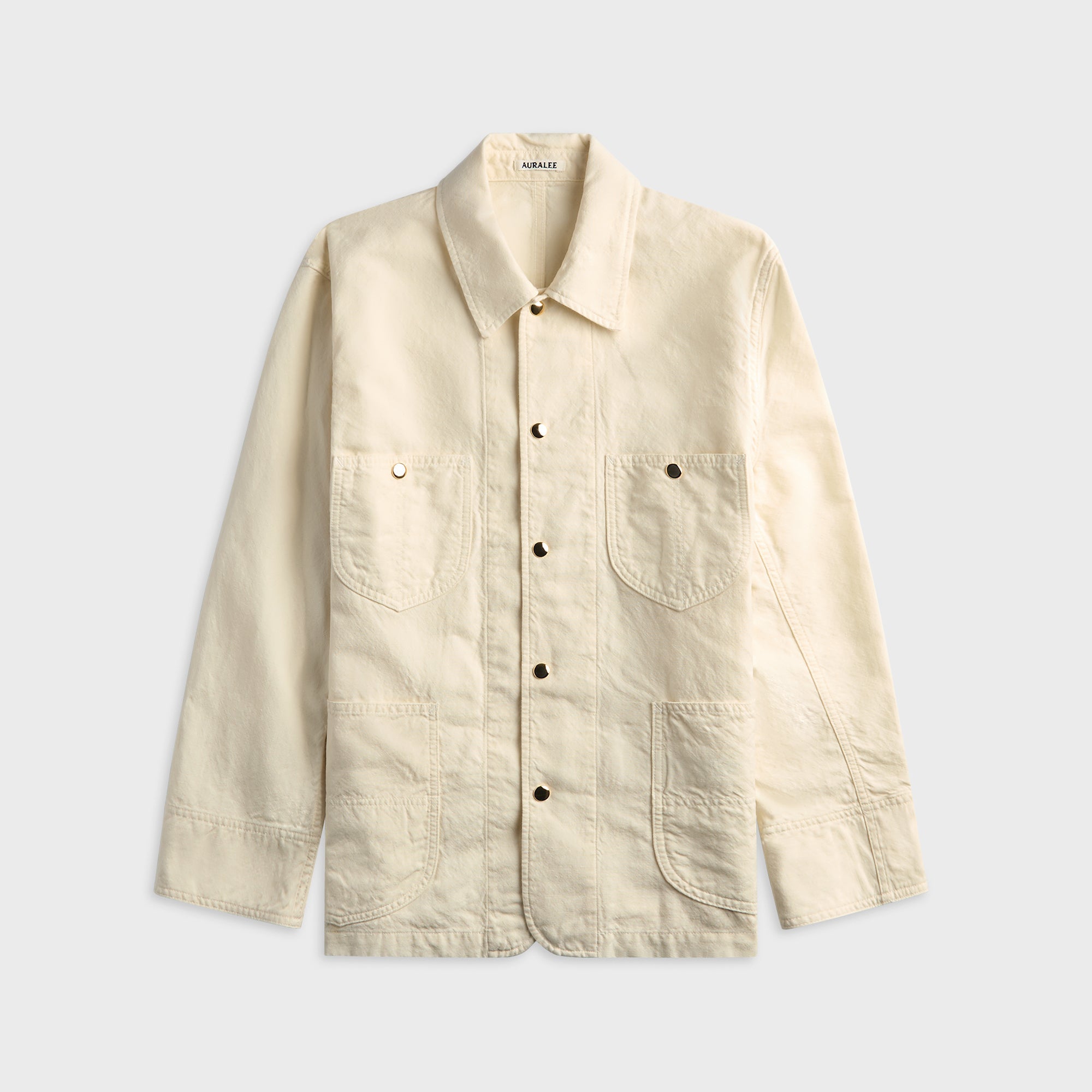 ジャケット・アウター auralee wool cotton linen ox jacket Auralee Wool Cotton Linen Ox Work Jacket - Off White – Kith Europe