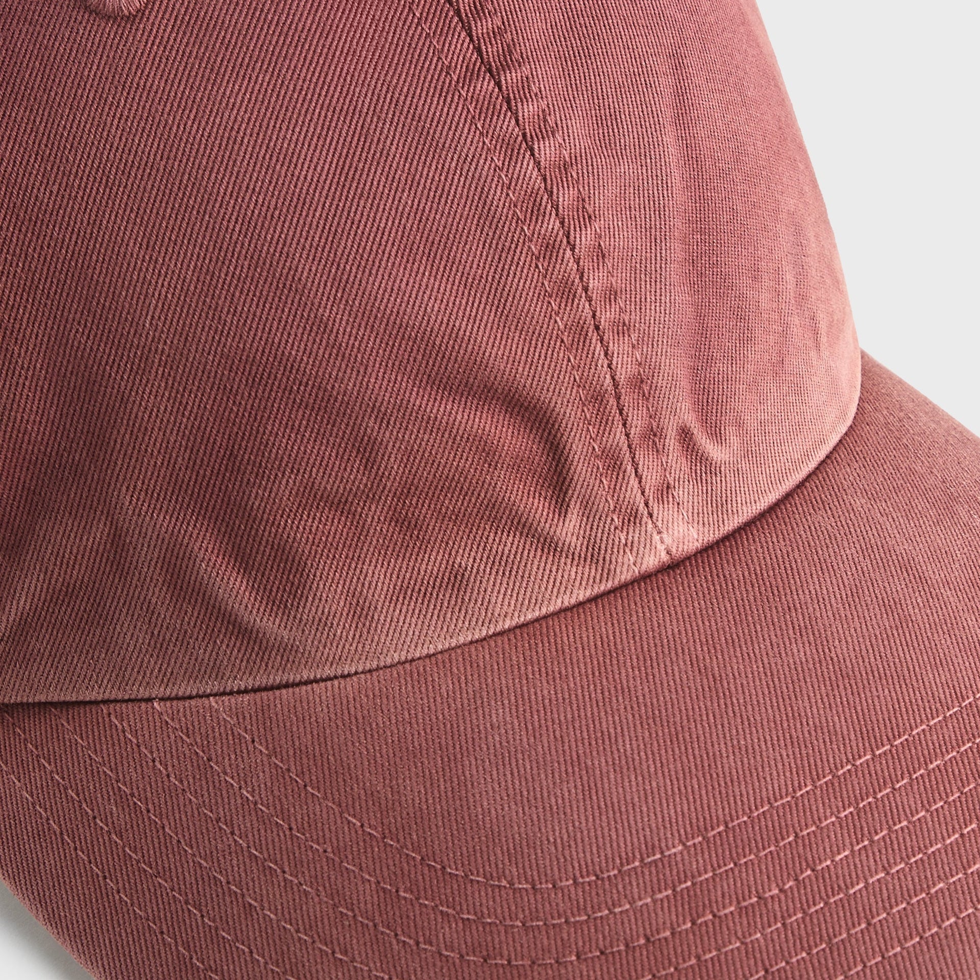 Auralee Garment-Dyed Finx Chino Cap - Red / Brown