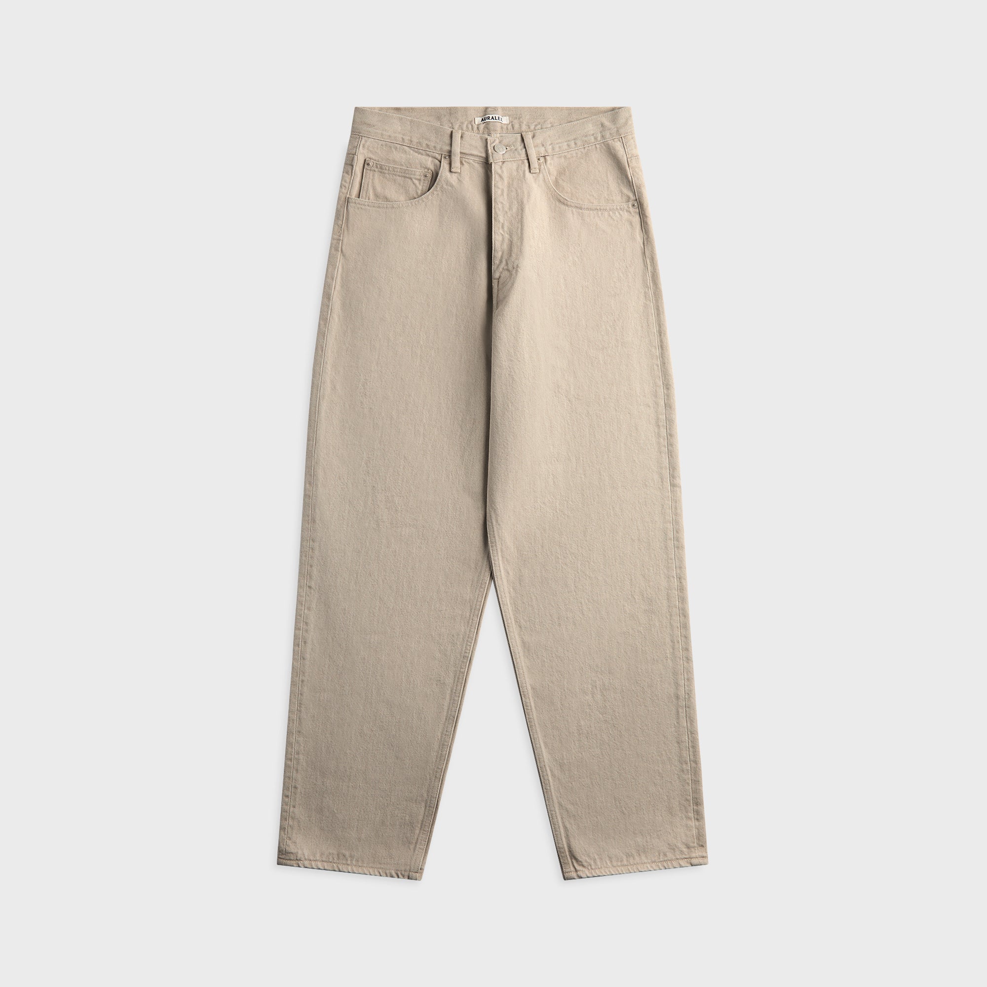 Auralee Wide Leg Twist Brown Cotton Jean - Light Gray – Kith Europe