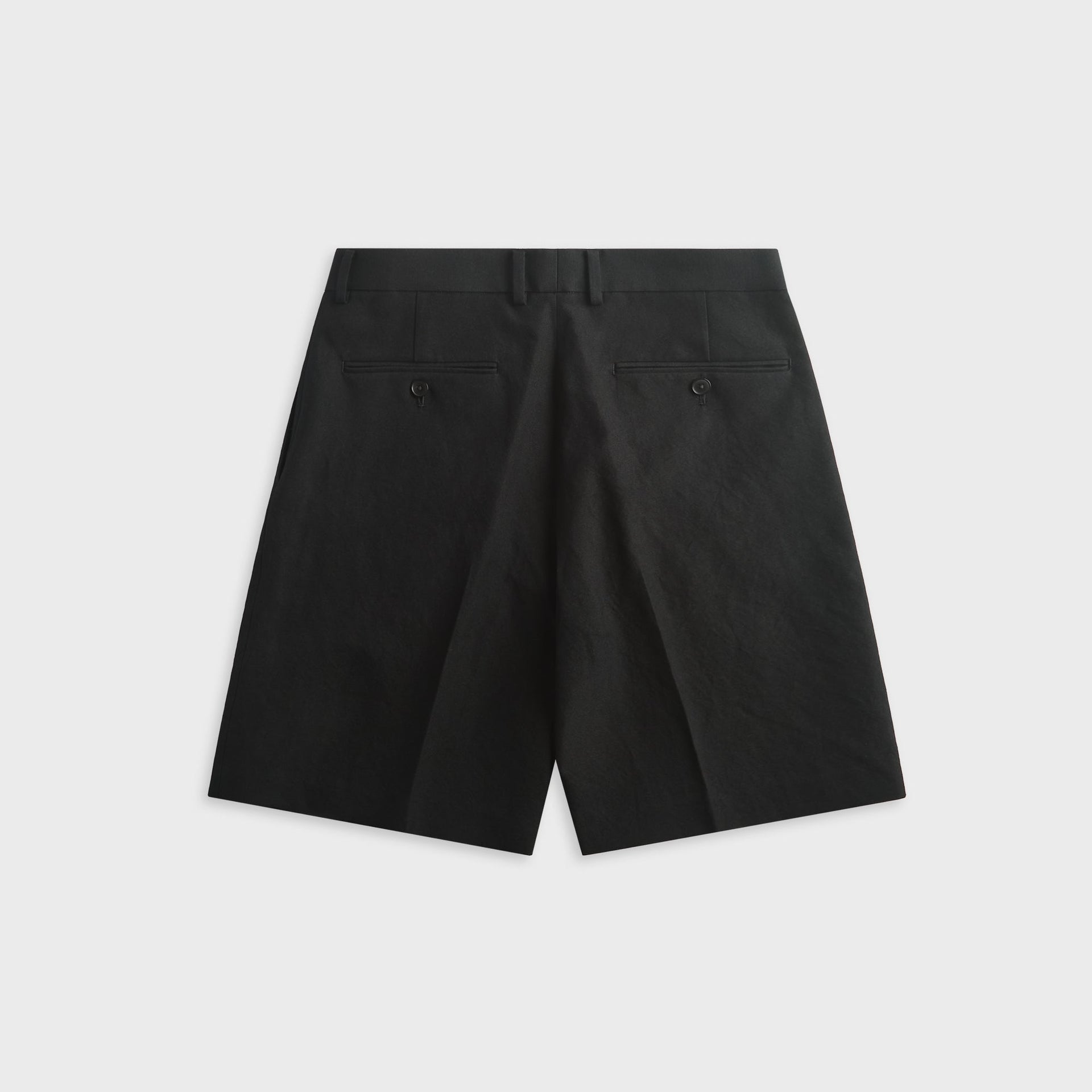 Auralee Wool Cotton Linen Ox Short - Black