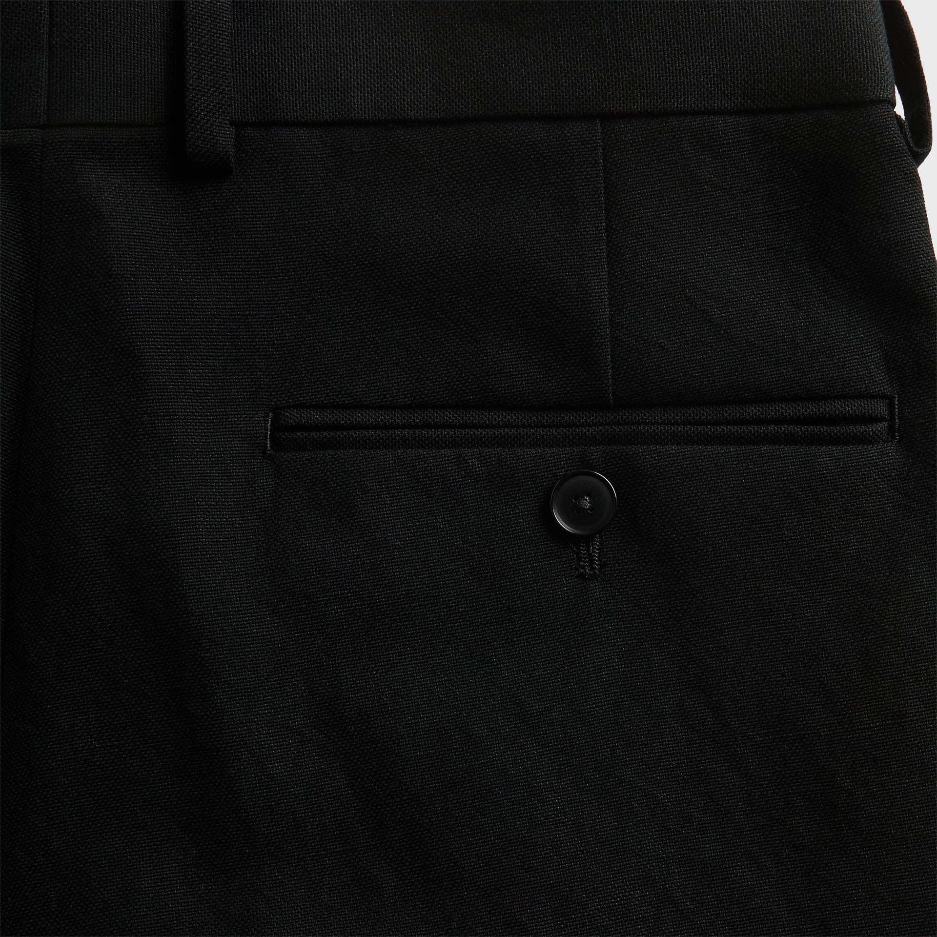Auralee Wool Cotton Linen Ox Short - Black