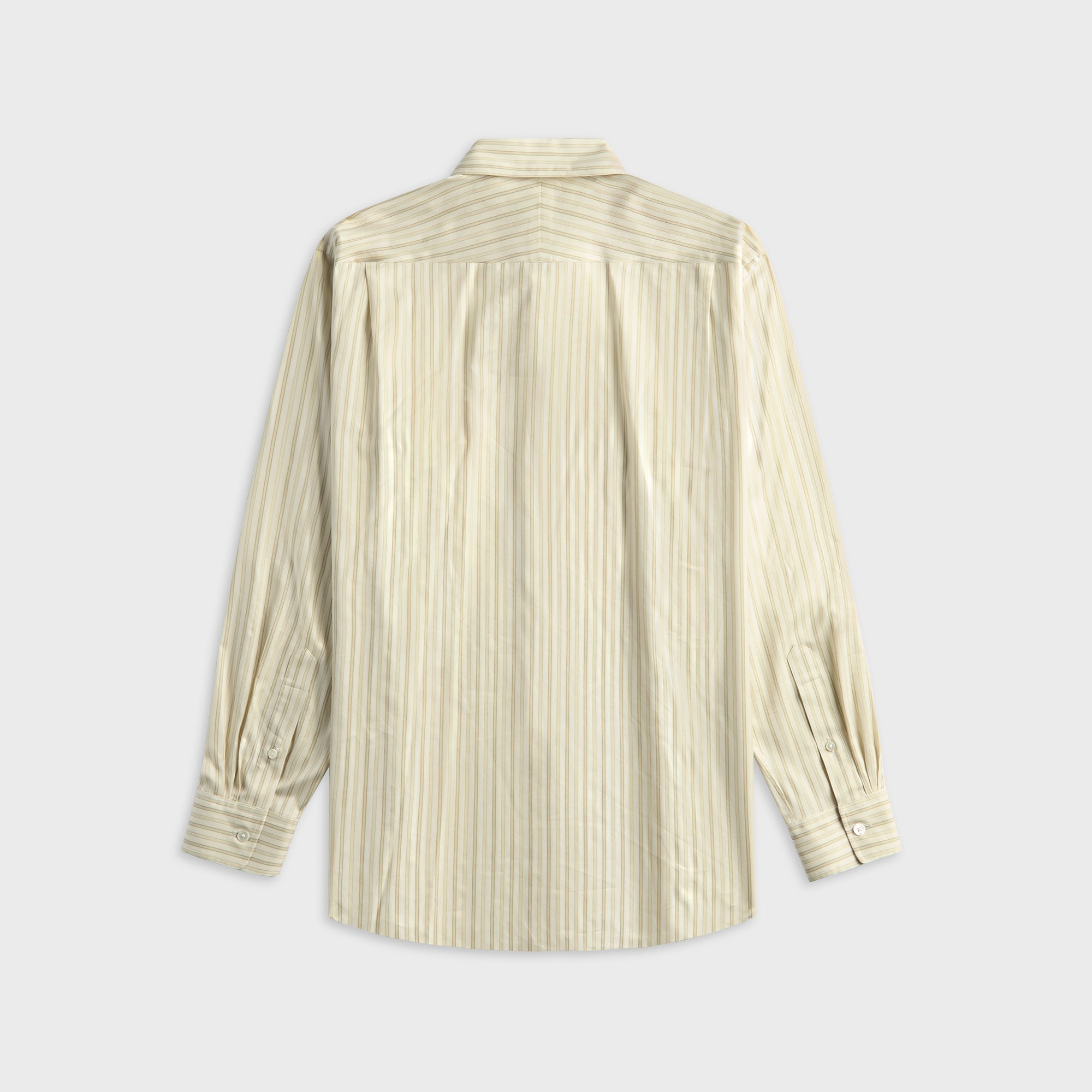 Auralee Cotton Silk Stripe Double Cuff Shirt - White – Kith Europe