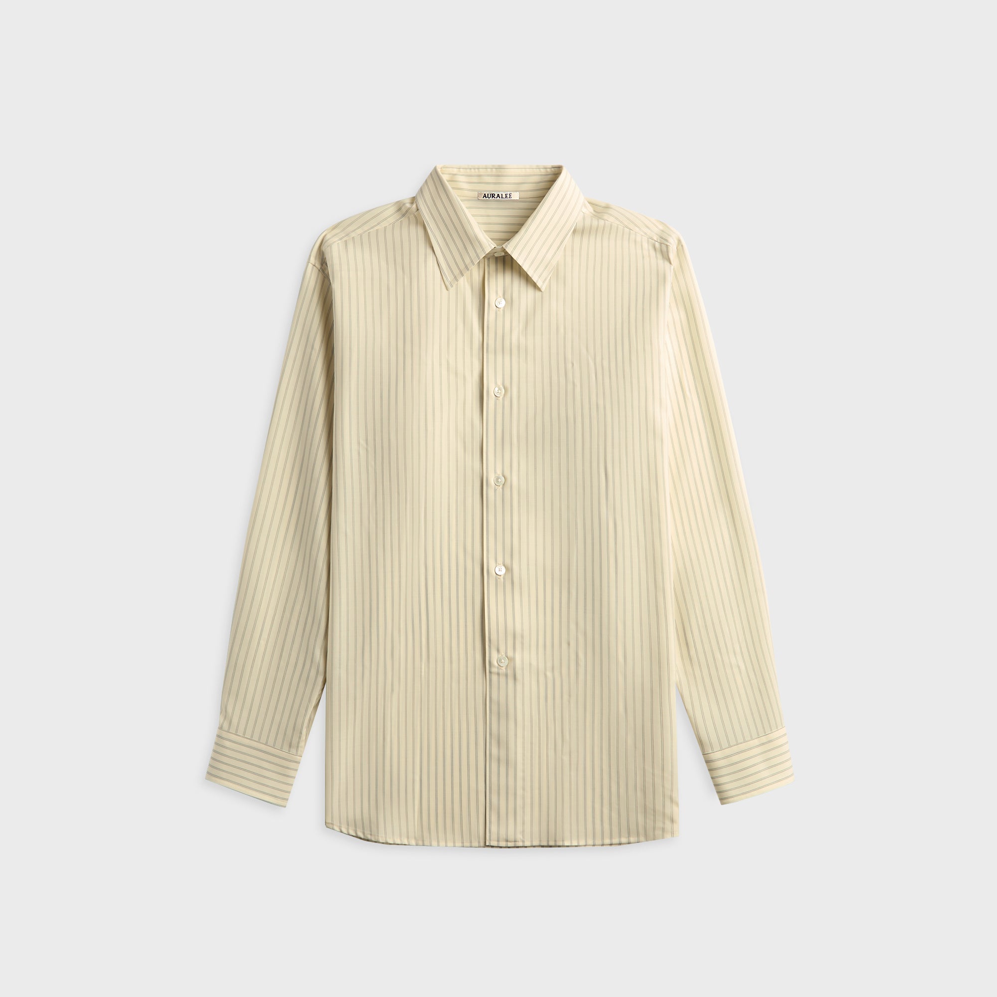 Auralee Printed Airy Silk Half-Sleeved Shirt - Dark Brown – Kith