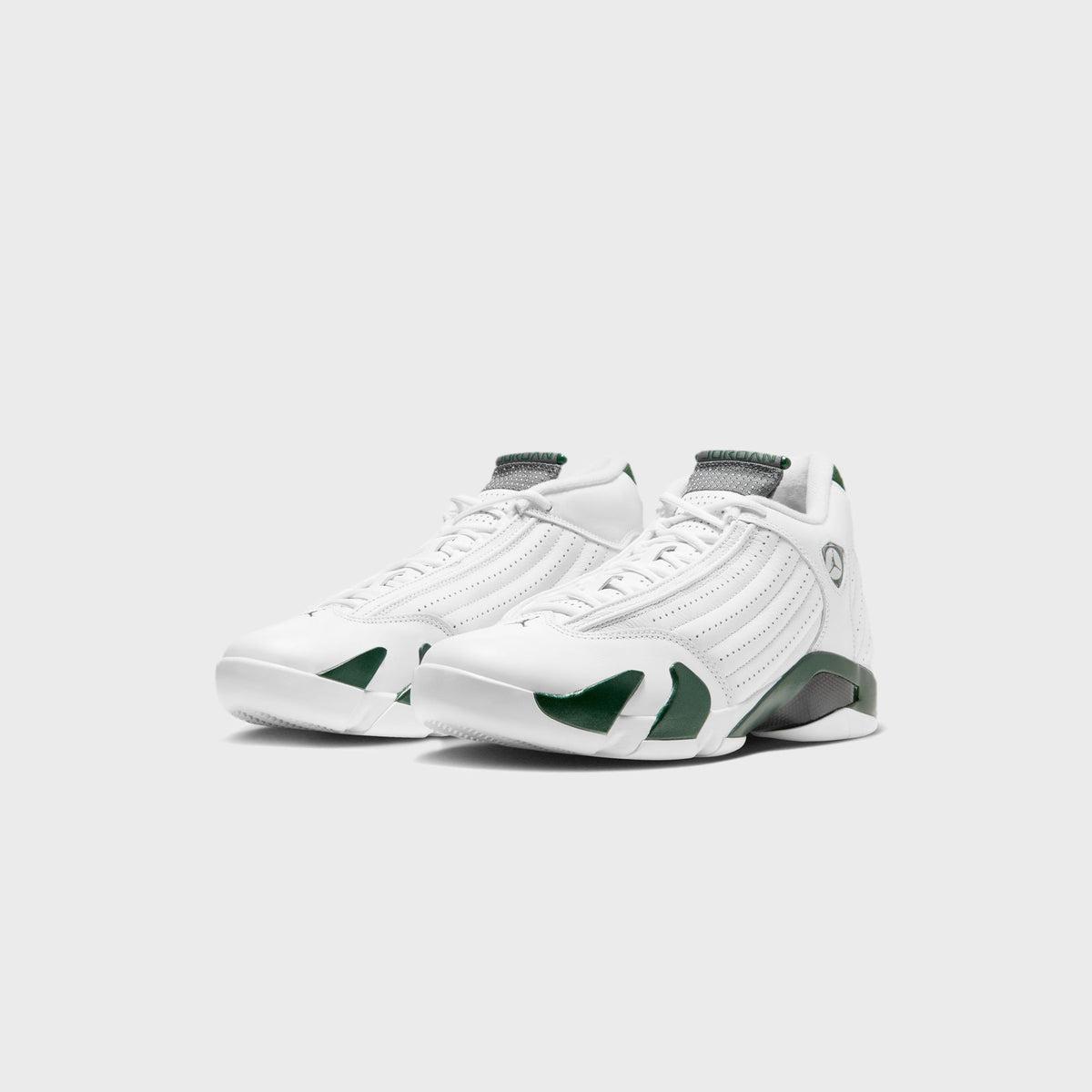 Jordan Air Jordan 14 Retro - White / Black / Gorge Green / Light Graphite