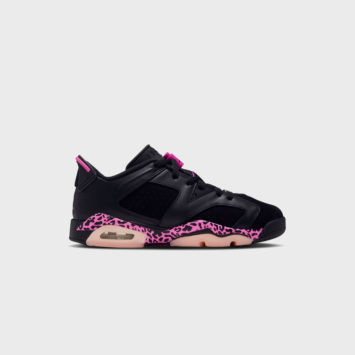 Jordan GS Air Jordan 6 Retro Low - Black / Pink Foam / Laser Fuchsia