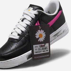 Nike x PEACEMINUSONE Air Force 1 - Black / New Emerald / Pinkfire II / Tour Yellow / Blue Gale