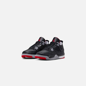 Nike PS Air Jordan 4 Retro - Black / Fire Red / Cement Grey / Summit White