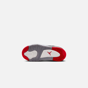 Nike PS Air Jordan 4 Retro - Black / Fire Red / Cement Grey / Summit White