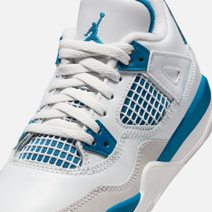 Nike PS Air Jordan 4 Retro - Off White / Military Blue / Neutral