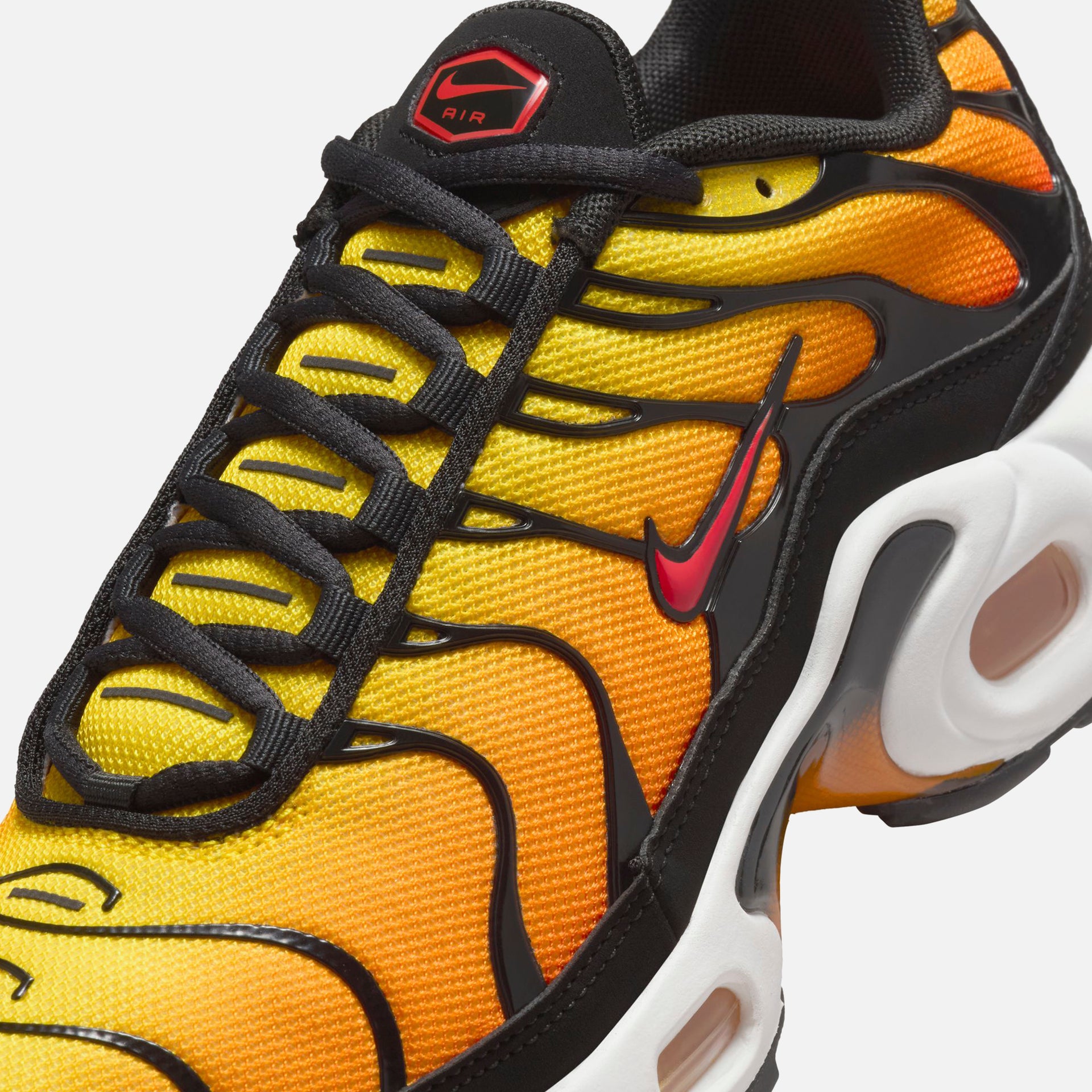 Nike GS Air Max Plus - Black / Bright Ceramic / Resin / Pimento