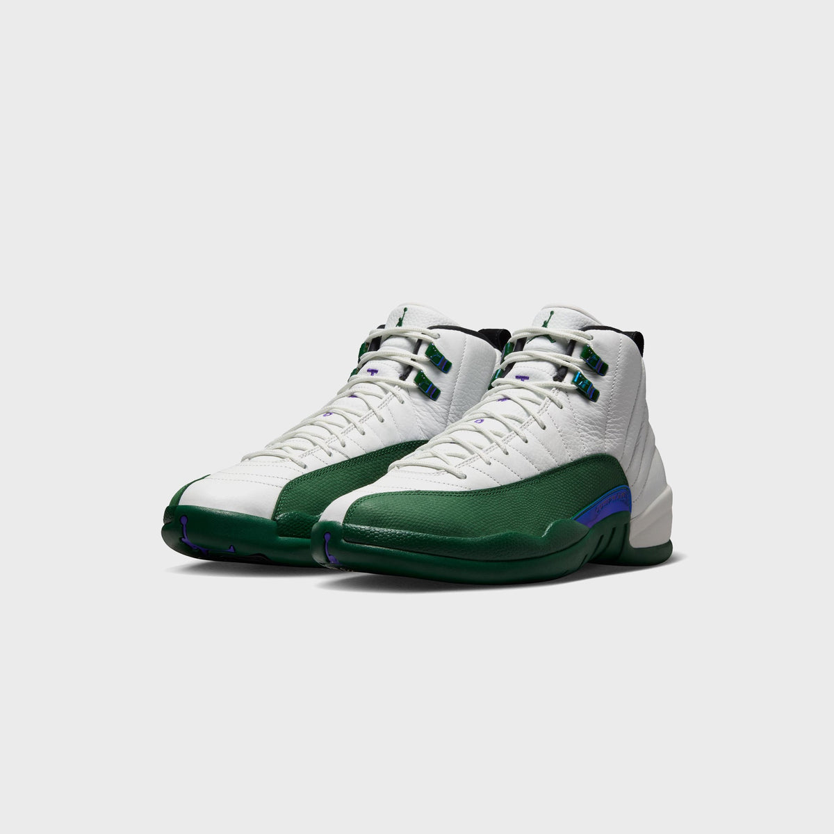 Jordan Air Jordan 12 Retro - Summit White / Gorge Green / Black / Fierce Purple