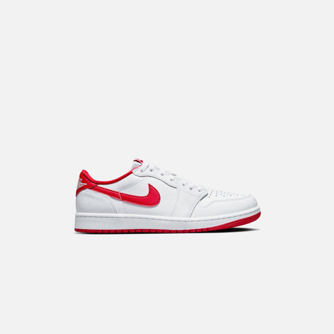 Nike Air Jordan 1 Retro Low OG - White / University Red / White