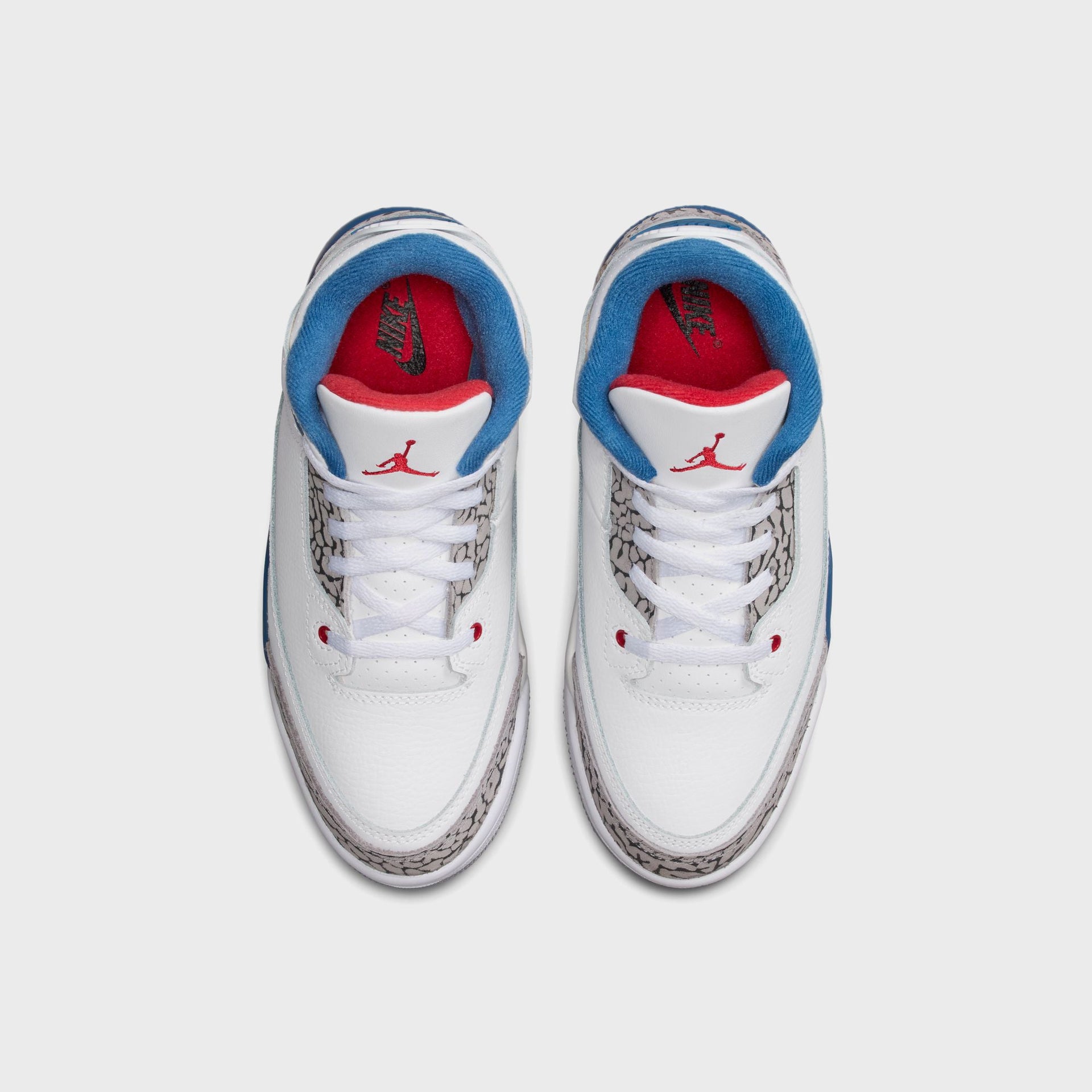 Jordan PS Jordan 3 Retro - White / True Blue / Cement Grey / Fire Red