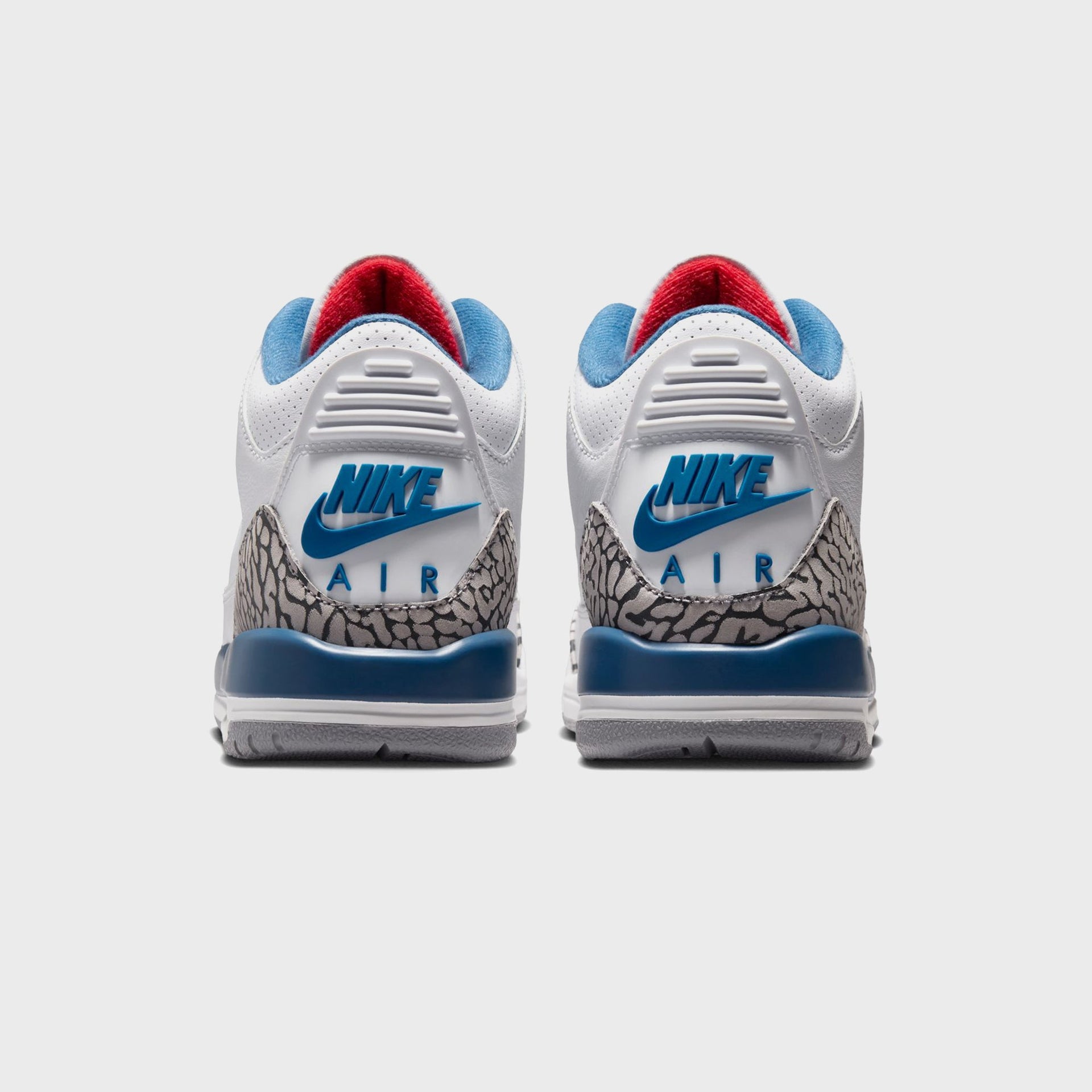 Jordan GS Air Jordan 3 Retro - White / True Blue / Cement Grey / Fire Red