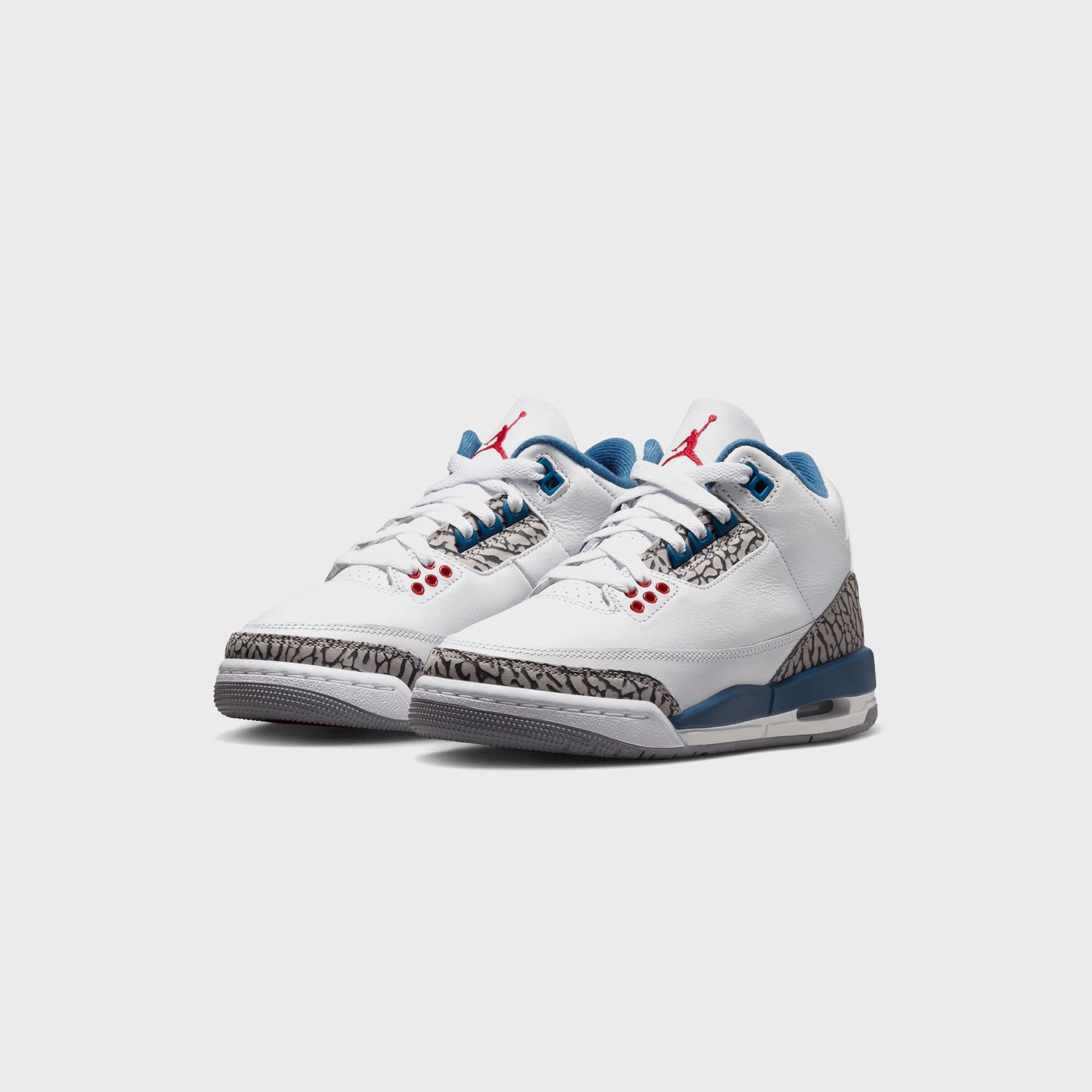 Jordan GS Air Jordan 3 Retro - White / True Blue / Cement Grey / Fire Red