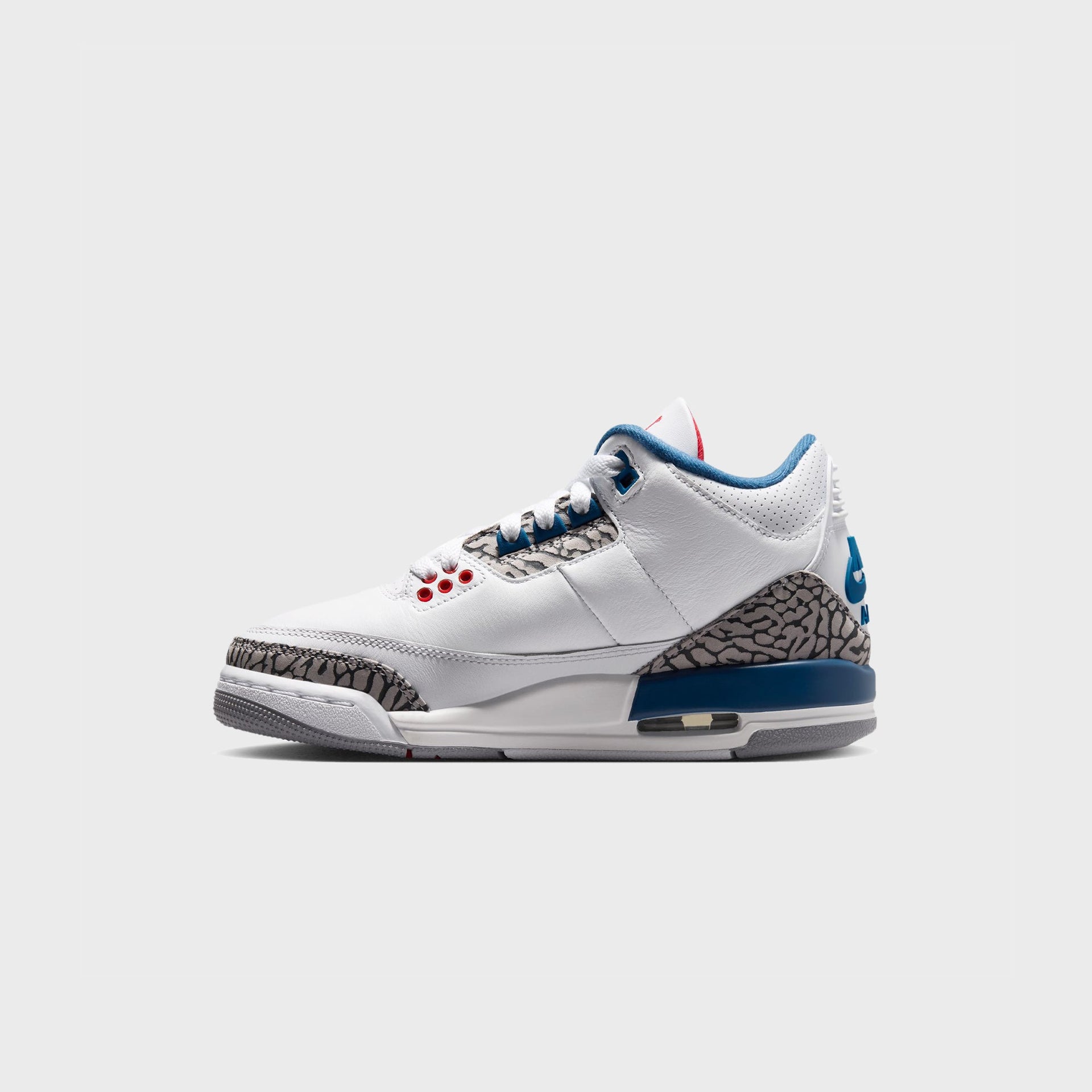 Jordan GS Air Jordan 3 Retro - White / True Blue / Cement Grey / Fire Red