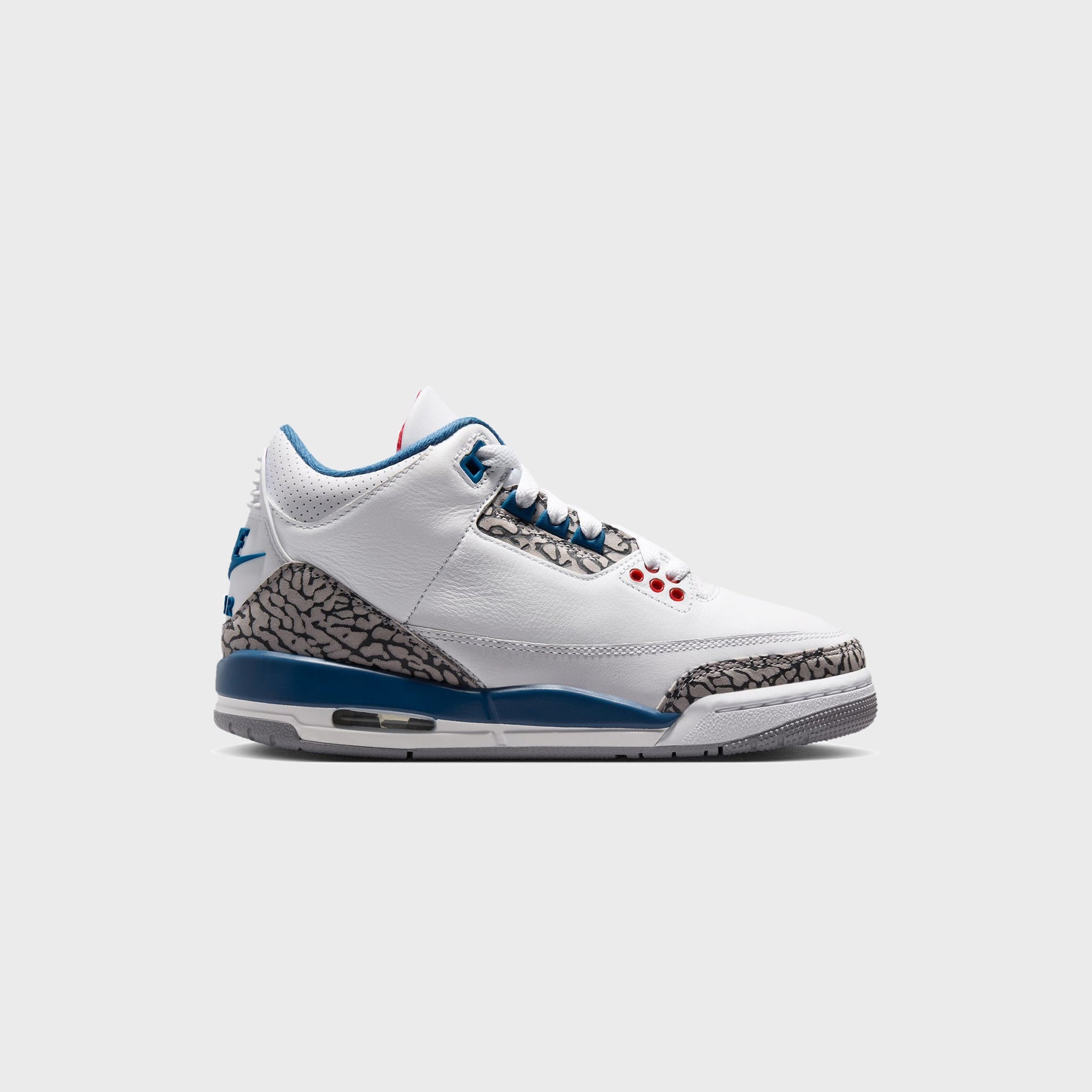 Jordan GS Air Jordan 3 Retro - White / True Blue / Cement Grey / Fire Red
