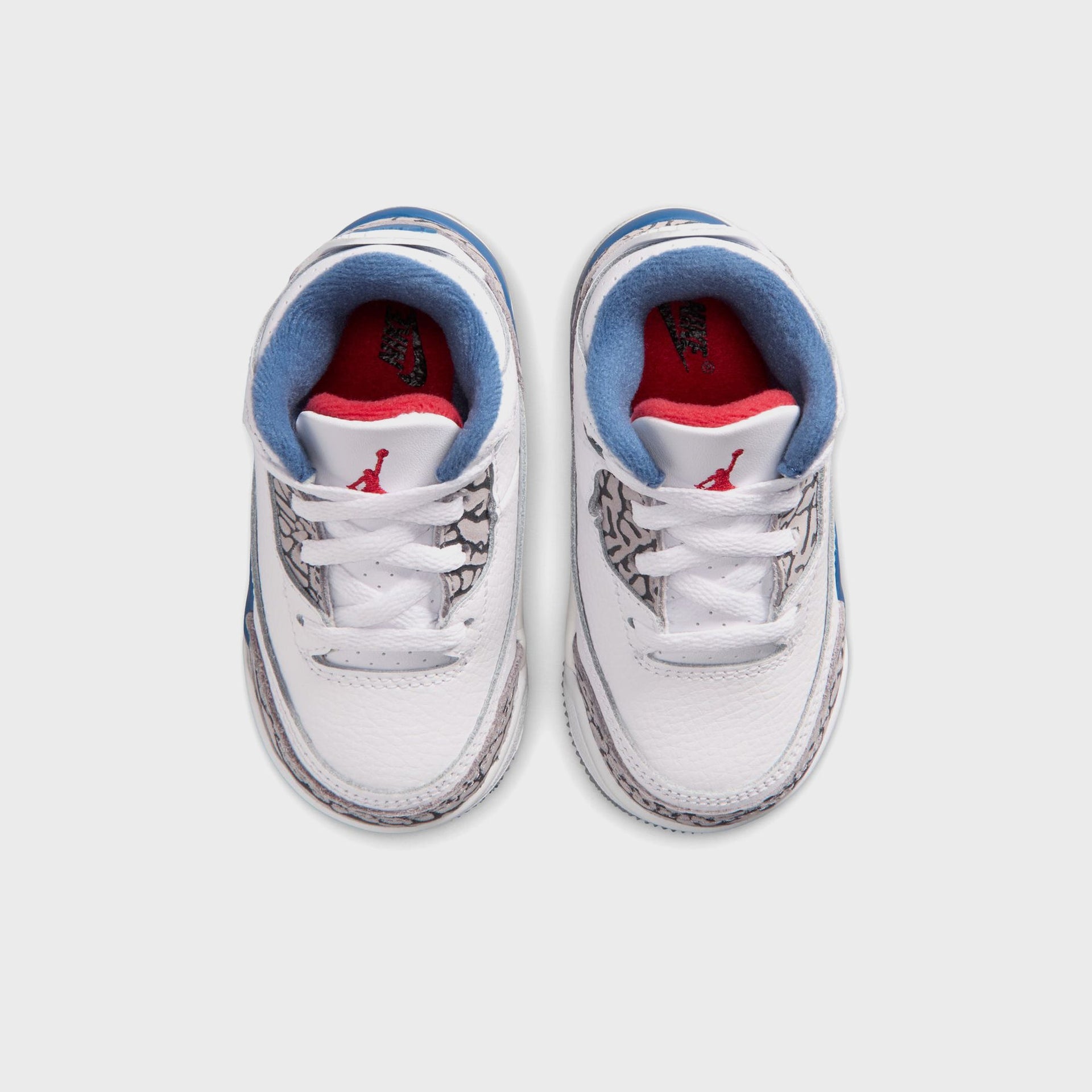 Jordan TD Jordan 3 Retro - White / True Blue / Cement Grey / Fire Red