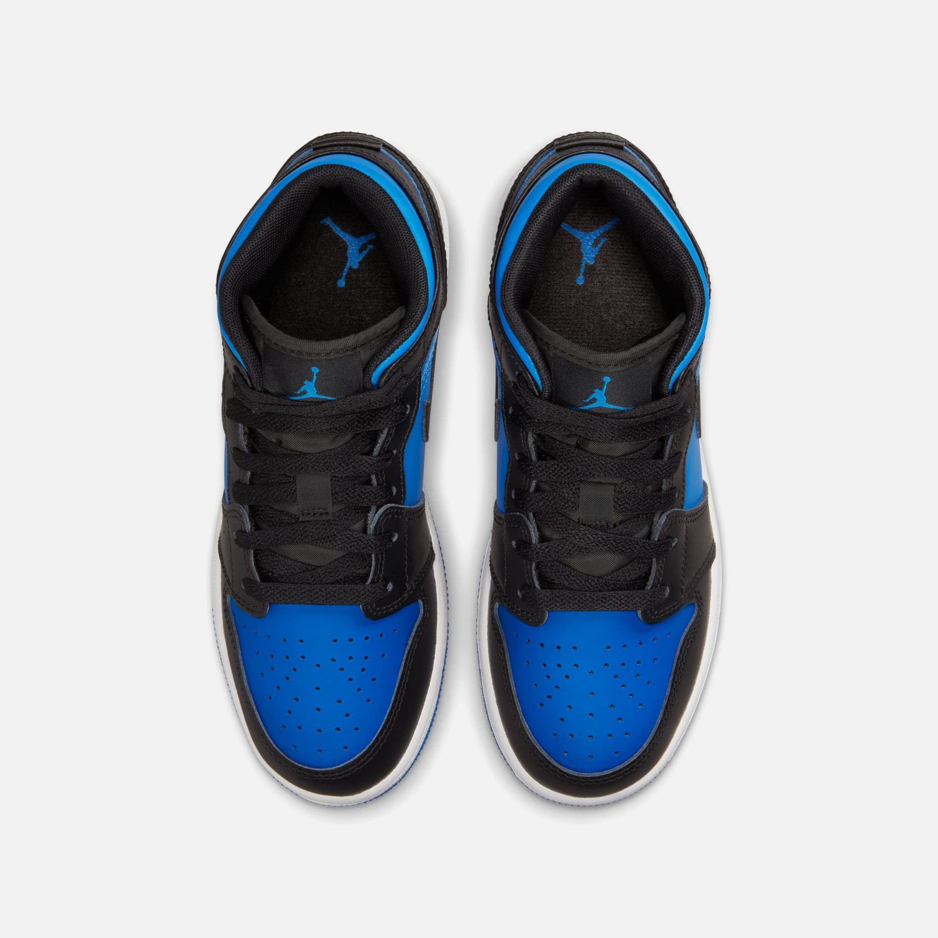 Jordan GS Air Jordan 1 Mid - Noir / Bleu roi / Blanc