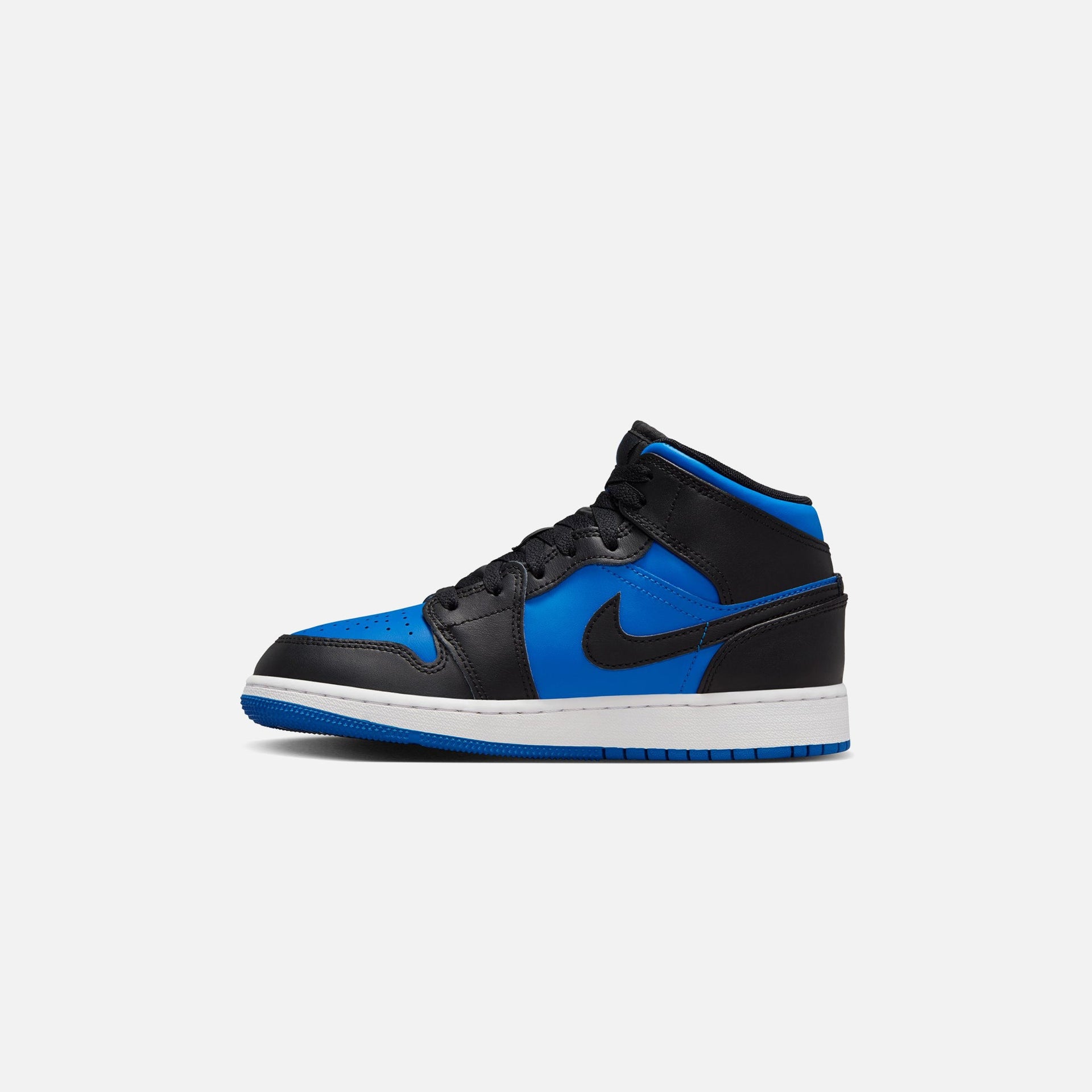 Jordan GS Air Jordan 1 Mid - Noir / Bleu roi / Blanc