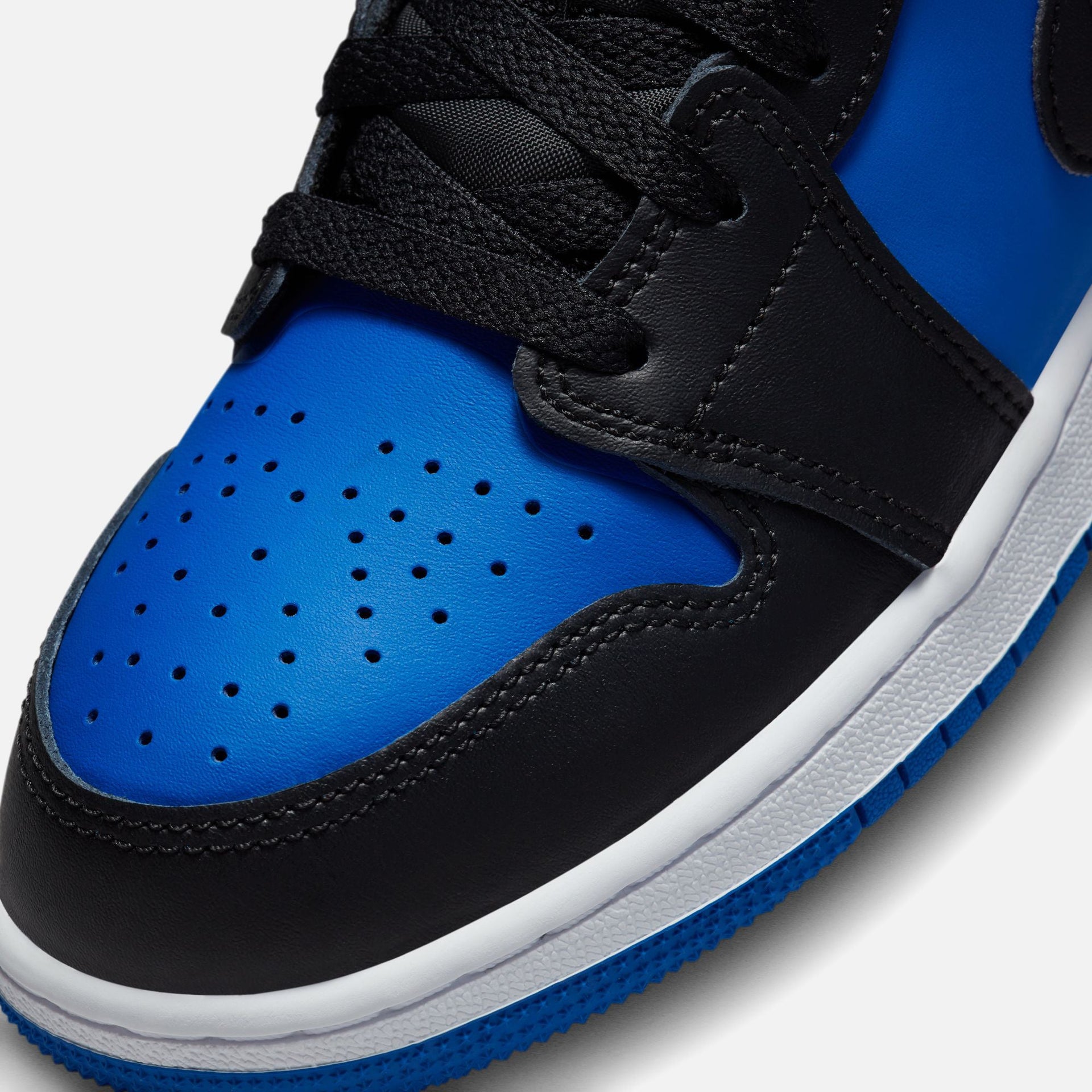 Jordan GS Air Jordan 1 Mid - Noir / Bleu roi / Blanc