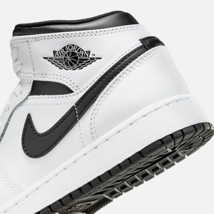 Nike GS Air Jordan 1 Mid - White / Black / White / Black