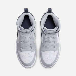 Jordan PS Air Jordan 1 Mid - White / Midnight Navy / Wolf Grey