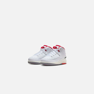 Nike TD Air Jordan 2 Retro - White / Fire Red / Fir / Sail