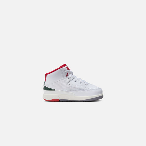 Nike TD Air Jordan 2 Retro - White / Fire Red / Fire / Sail