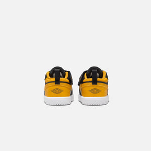 Nike TD Air Jordan 1 Low Alt - Black / Yellow Ochre / White