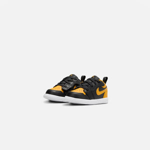 Nike TD Air Jordan 1 Low Alt - Black / Yellow Ochre / White