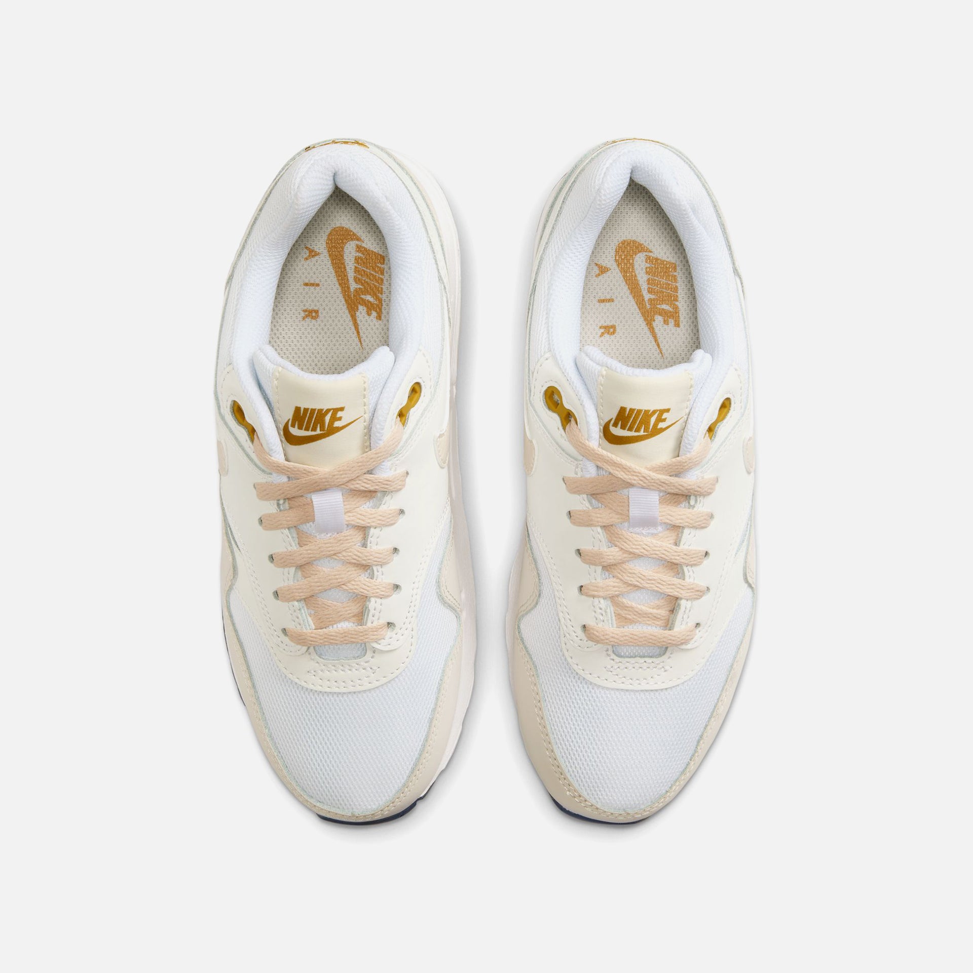 Nike Grade School Air Max 1 - White / Light Orewood / Brown / Bronzine